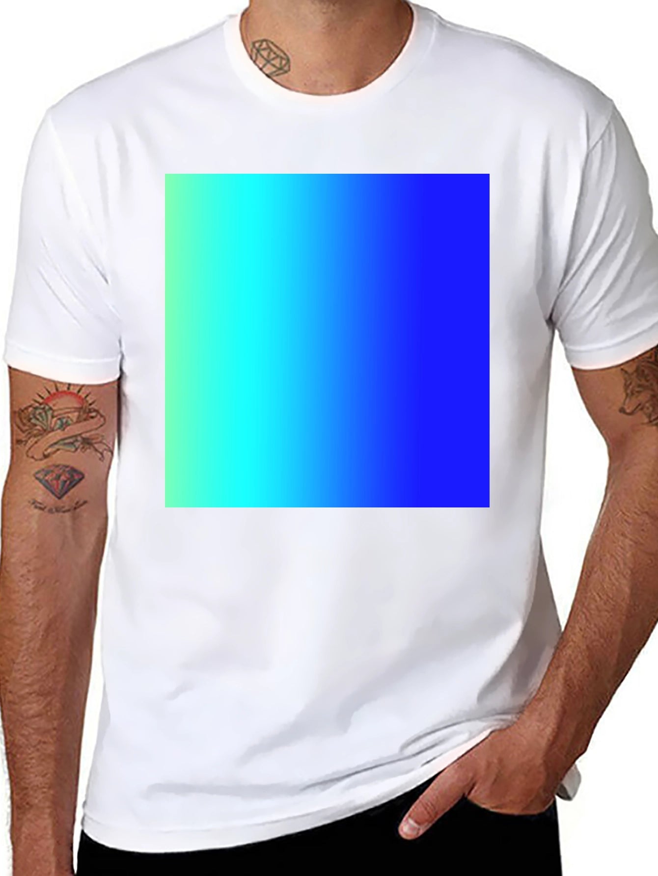 Gradient Square T-Shirt - Casual Comfort Bold Style