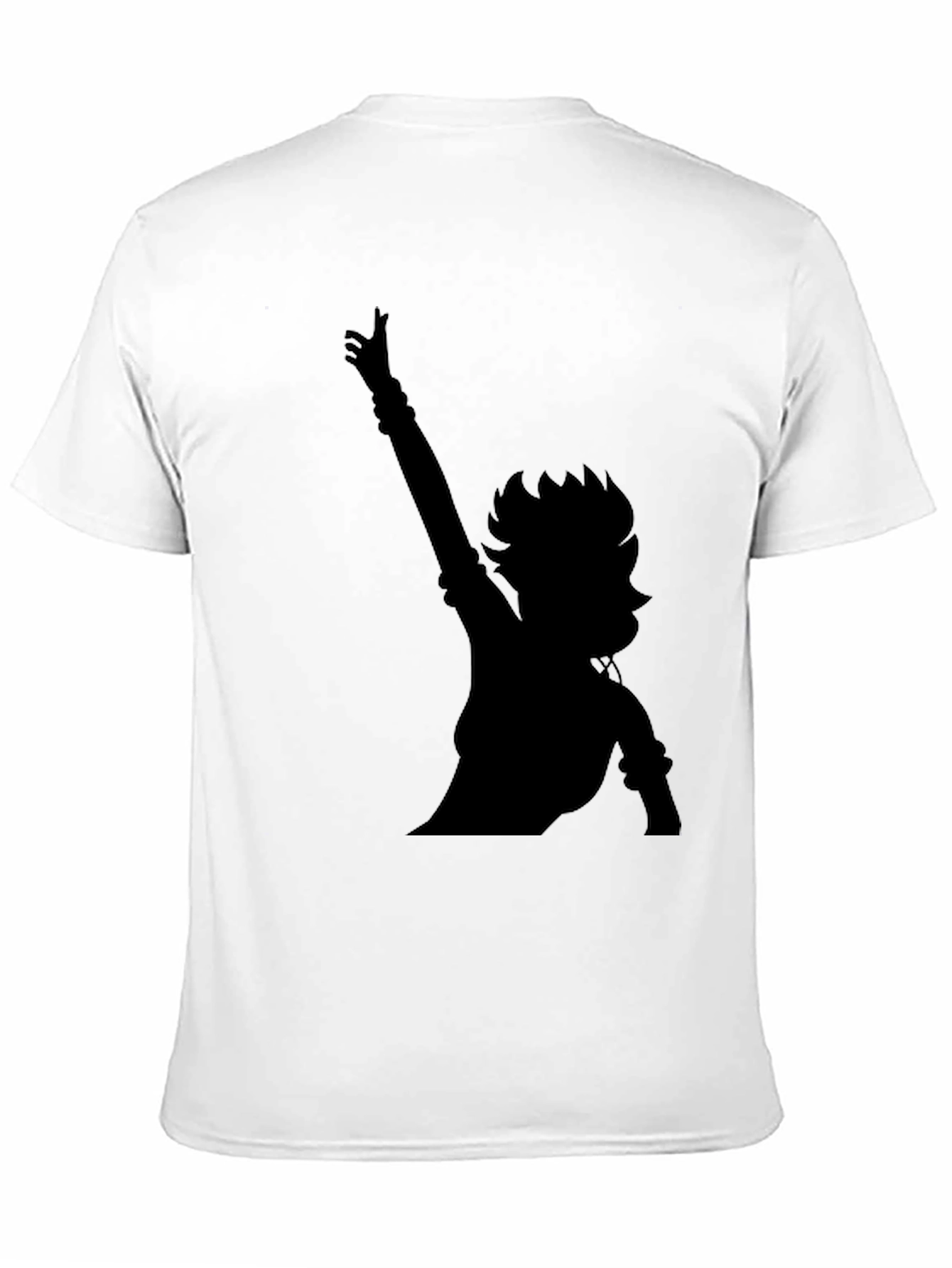 Silhouette Graphic Tee - Black Cotton Blend Casual Wear