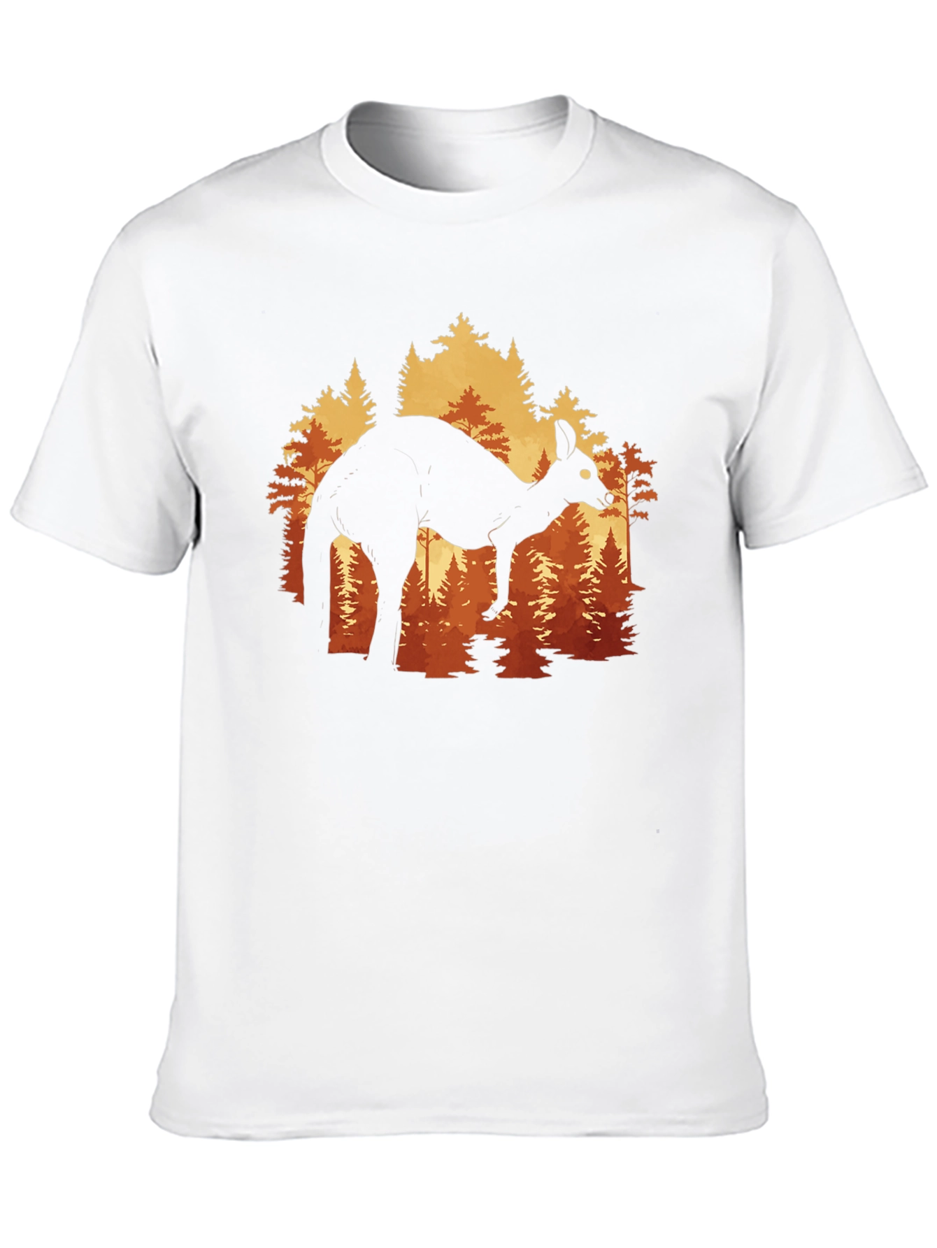 Kangaroo Forest Silhouette Graphic Tee - Unisex