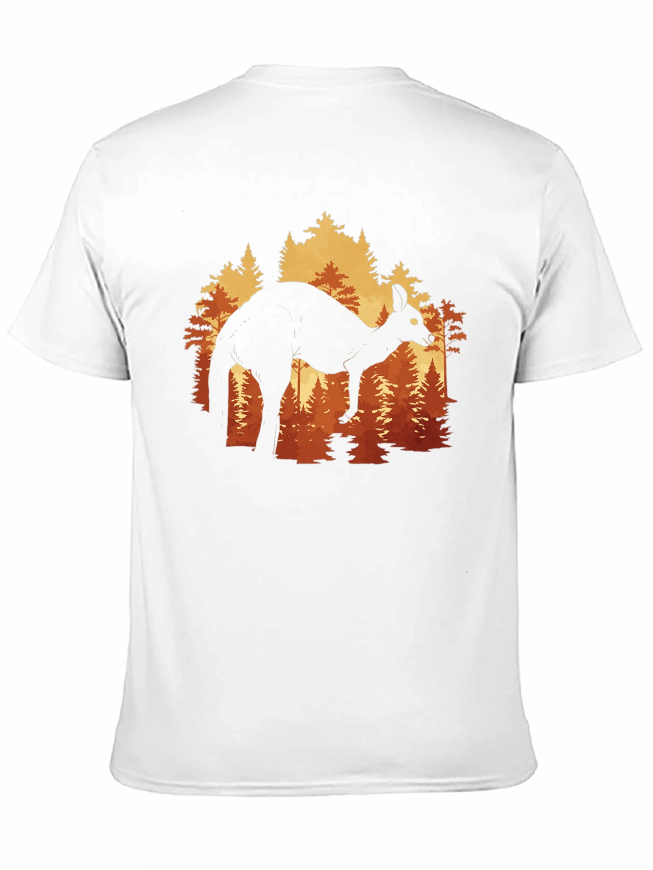 Kangaroo Forest Silhouette Graphic Tee - Unisex