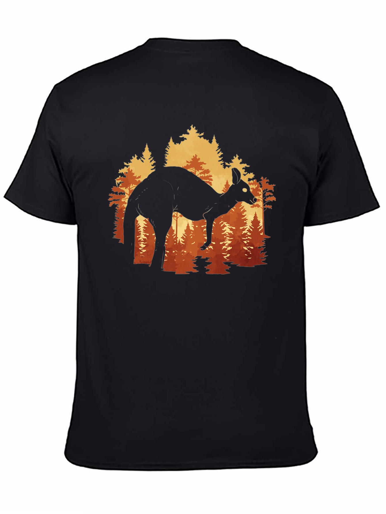 Kangaroo Forest Silhouette Graphic Tee - Unisex