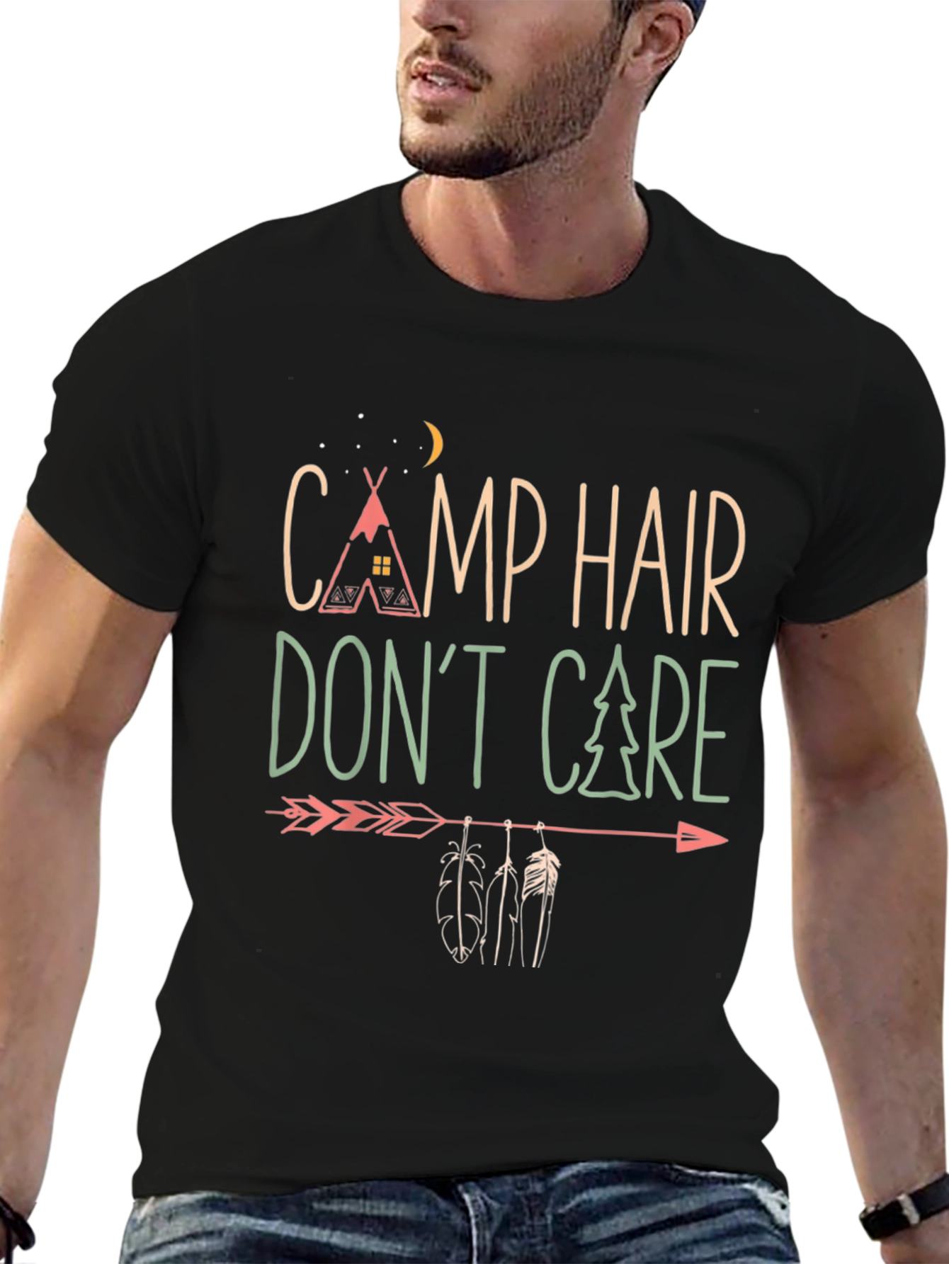 Camp Hair Dont Care Graphic Tee