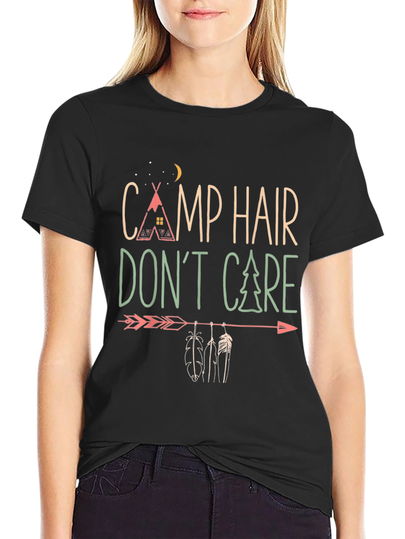 Camp Hair Dont Care Graphic Tee