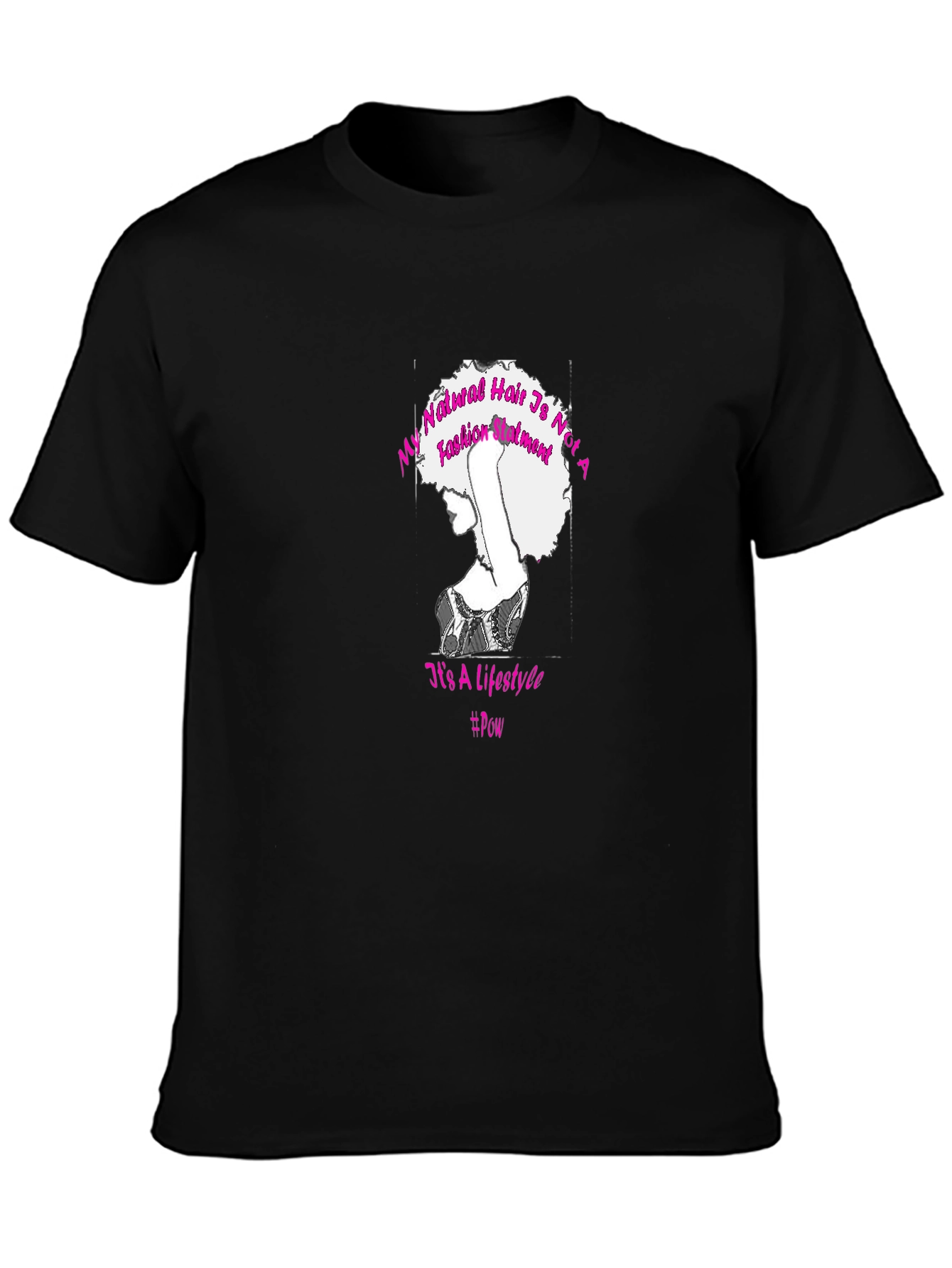 Natural Hair Lifestyle T-Shirt - Black