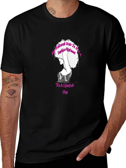 Natural Hair Lifestyle T-Shirt - Black