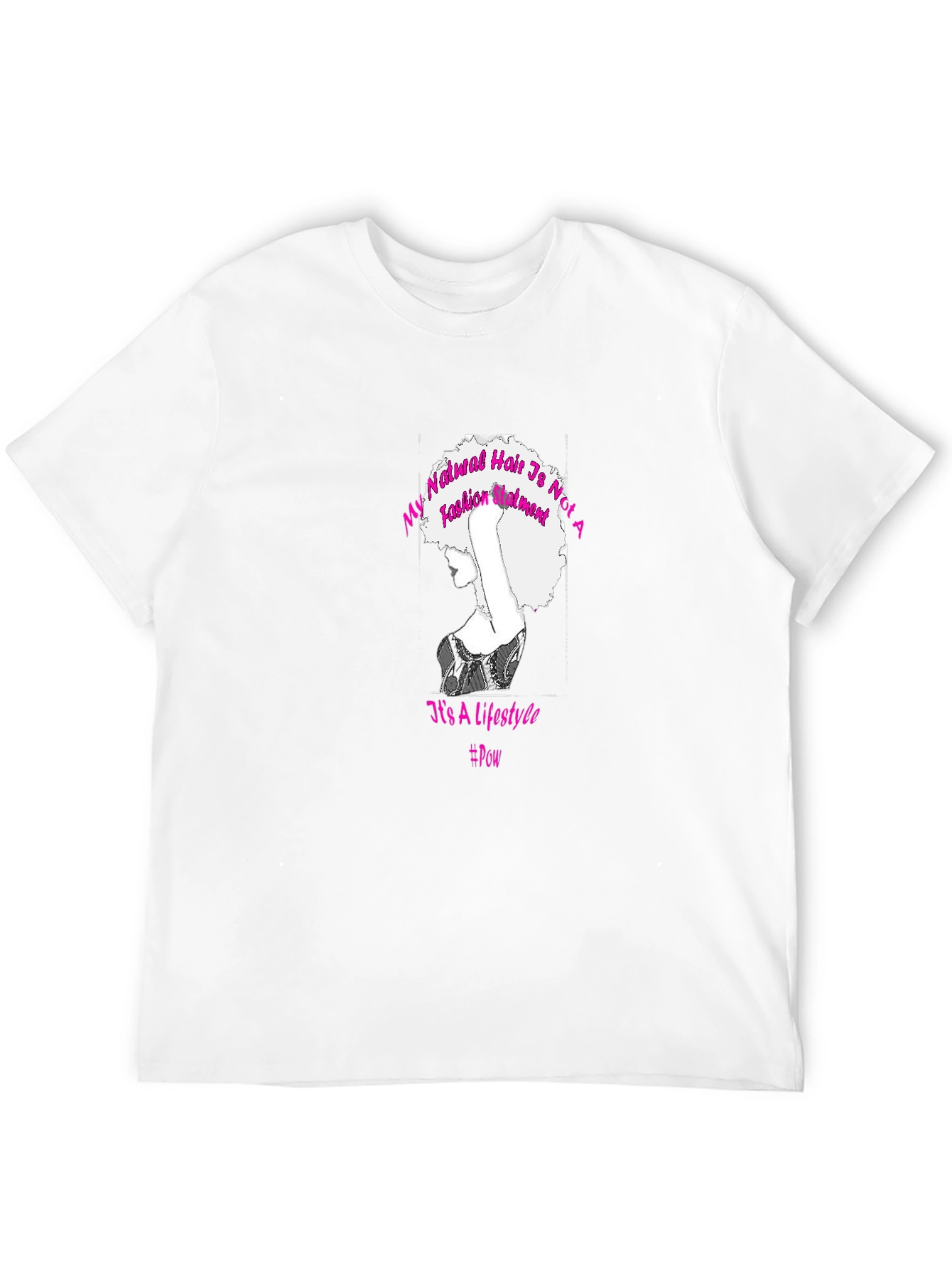 Natural Hair Lifestyle T-Shirt - Black