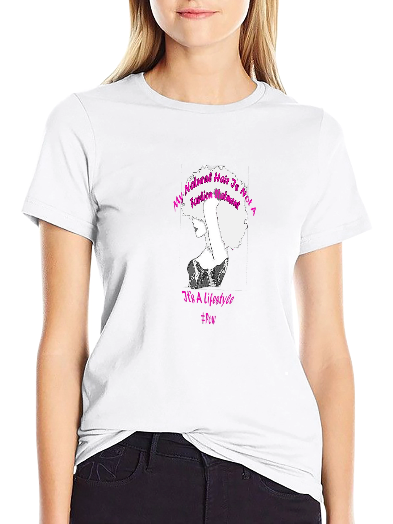 Natural Hair Lifestyle T-Shirt - Black