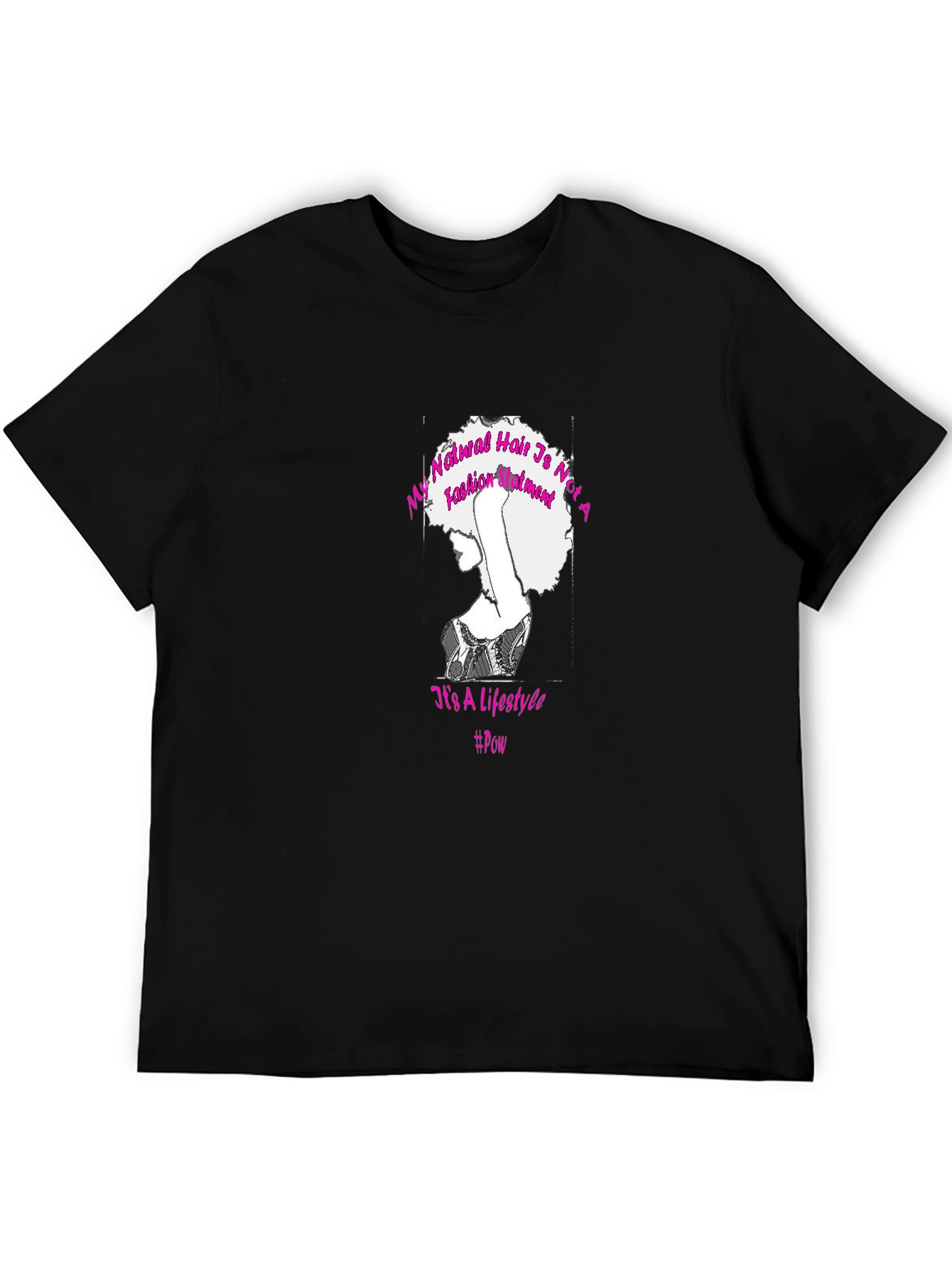 Natural Hair Lifestyle T-Shirt - Black