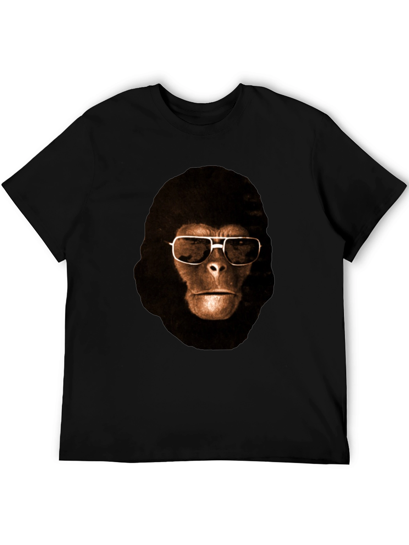Cool Ape Graphic Tee - Black Cotton T-Shirt