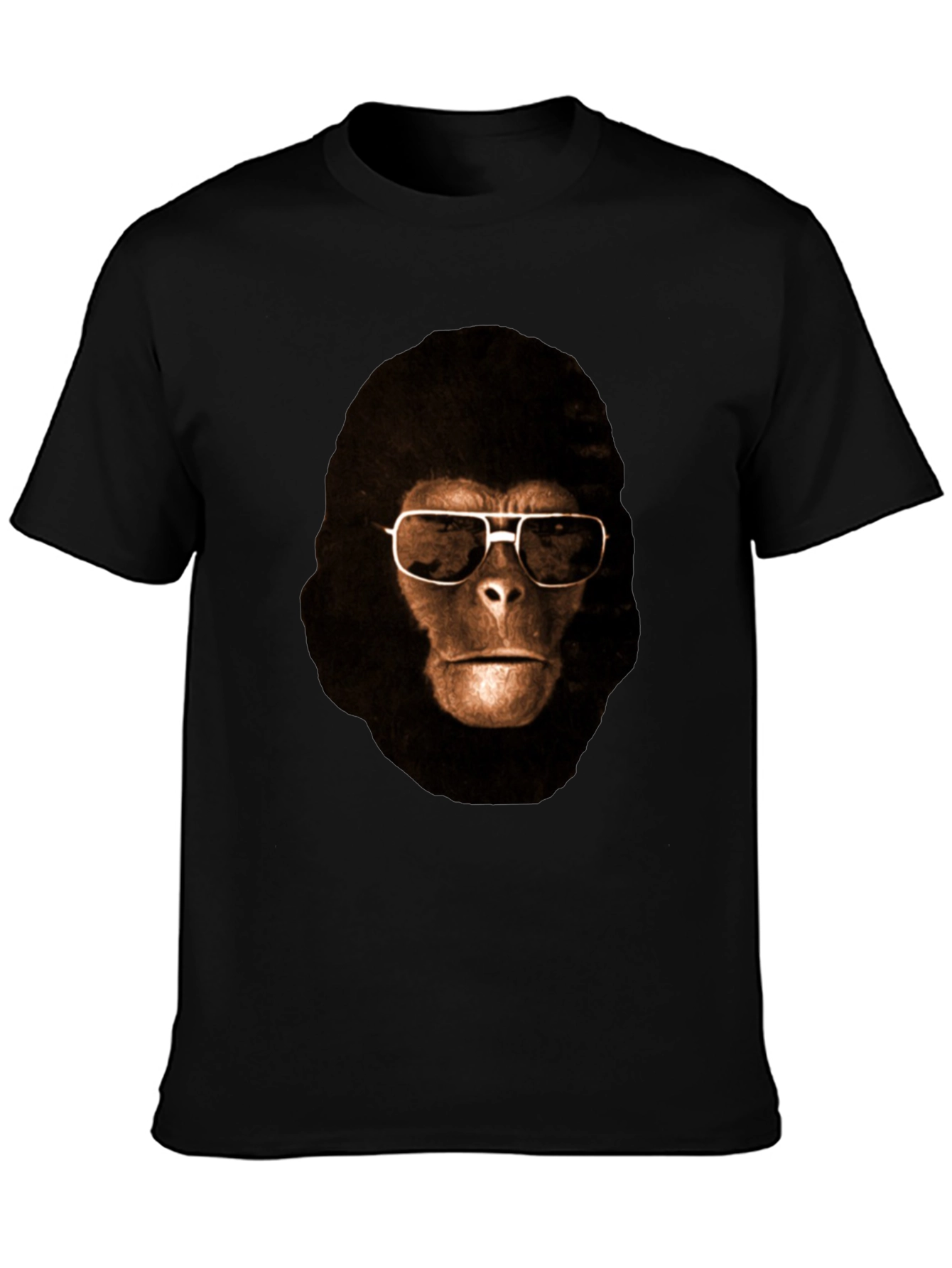Cool Ape Graphic Tee - Black Cotton T-Shirt