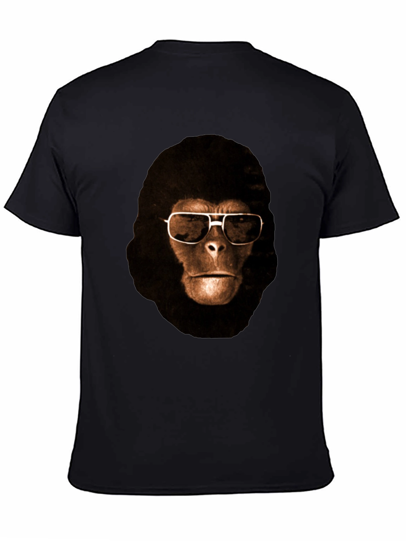 Cool Ape Graphic Tee - Black Cotton T-Shirt