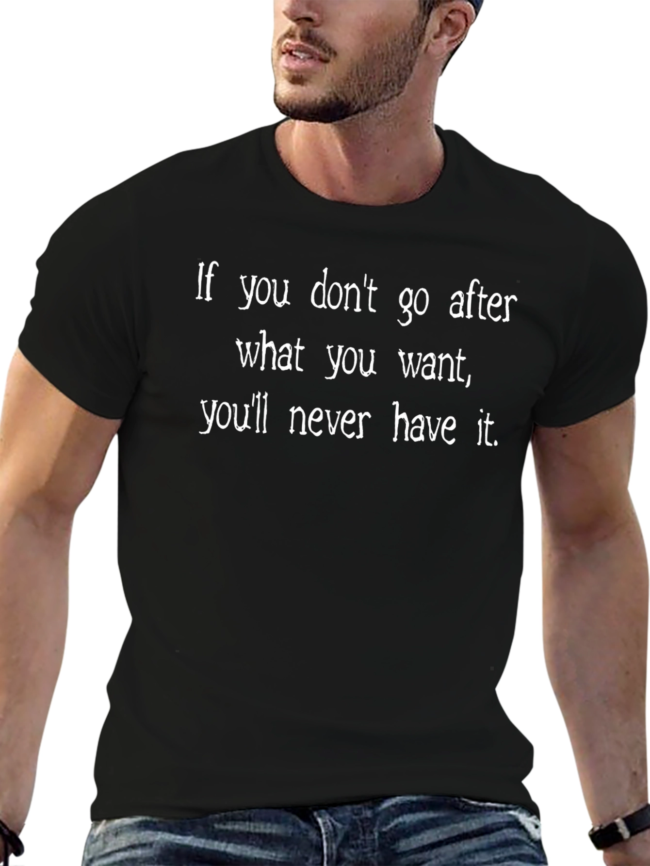 Inspirational Quote Black T-Shirt