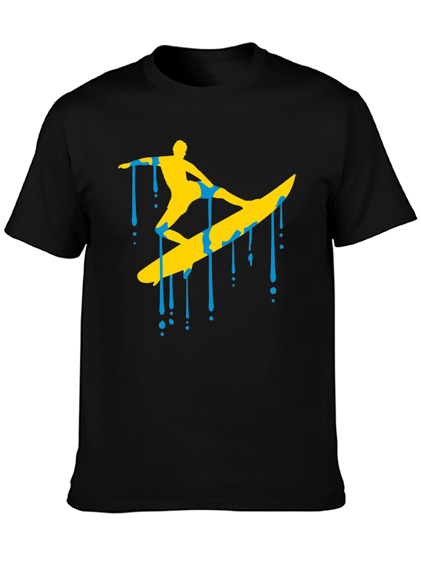 Surfing Silhouette Graphic T-Shirt