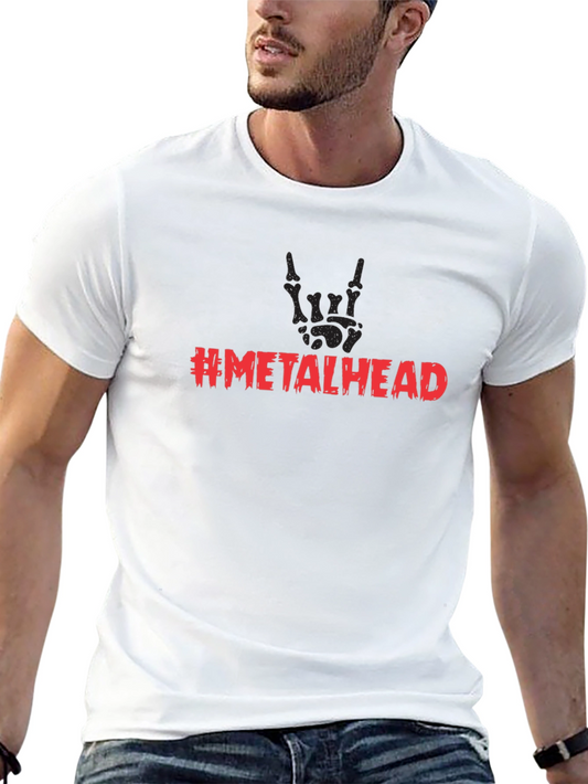 Metalhead T-Shirt - Heavy Metal Hand Sign Black Tee