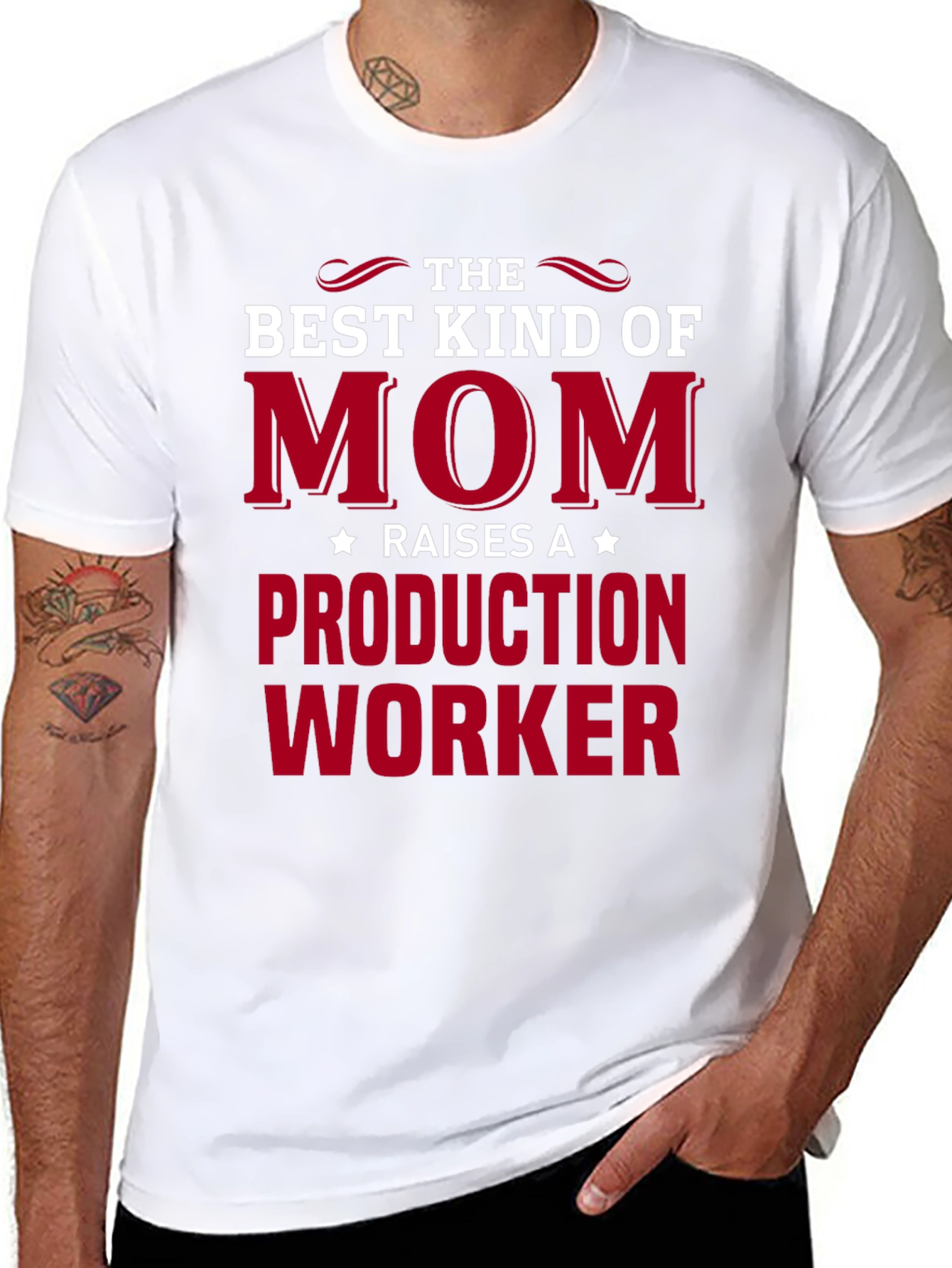 Best Kind of Mom Production Worker T-Shirt