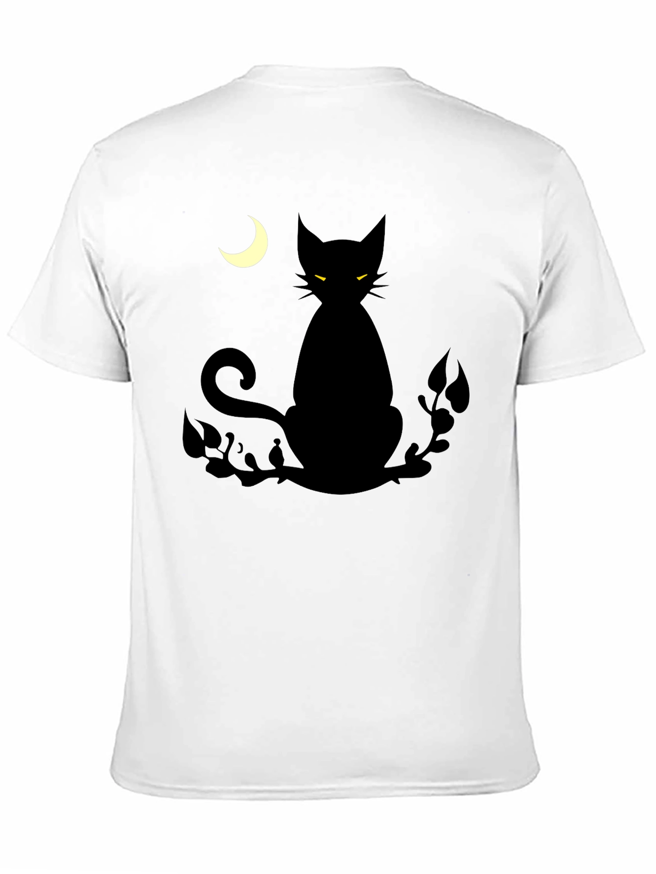 Black Cat Moon Graphic T-Shirt