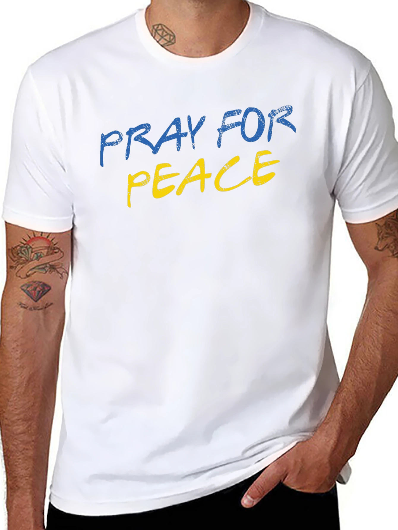 Pray for Peace Ukraine Support T-Shirt