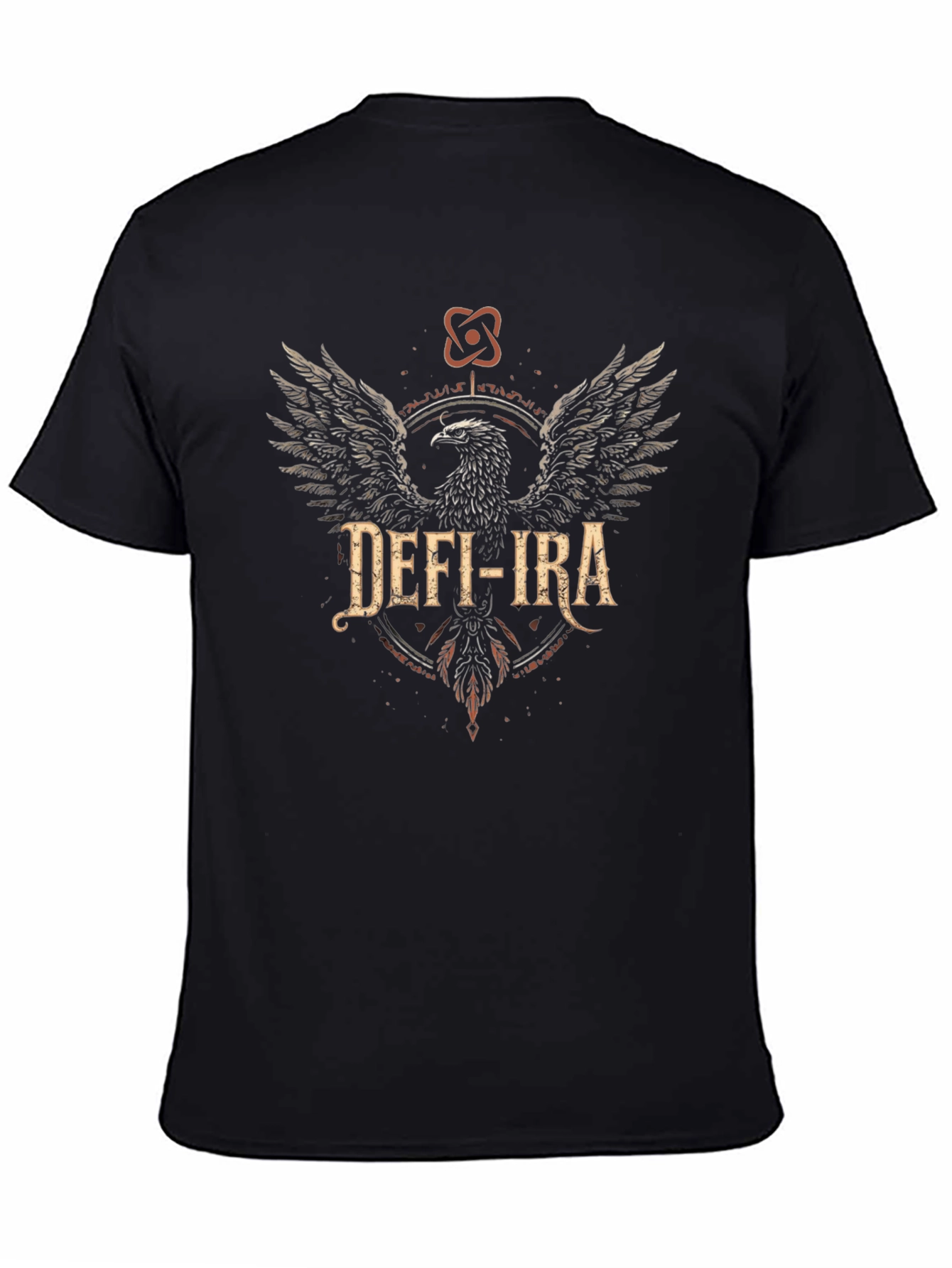 Defi-Ira Graphic Print Black T-Shirt