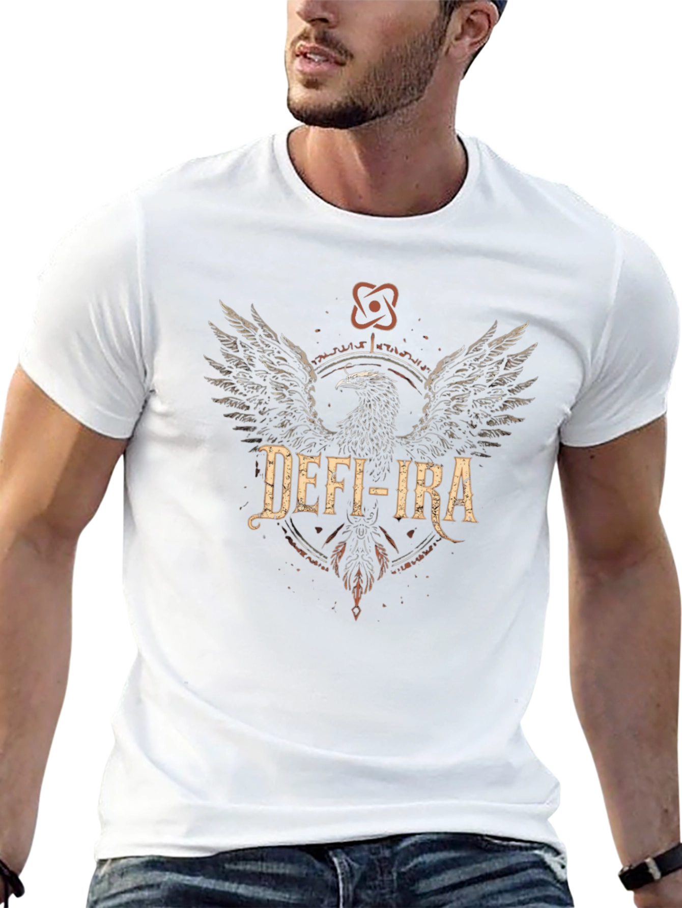 Defi-Ira Graphic Print Black T-Shirt