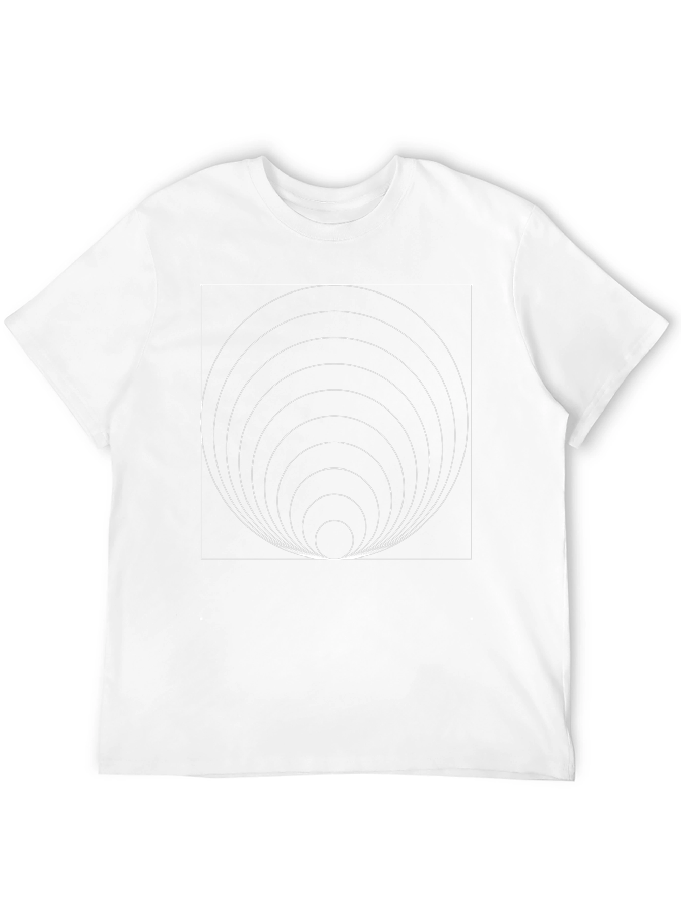 Geometric Circle T-Shirt - Modern Graphic Tee