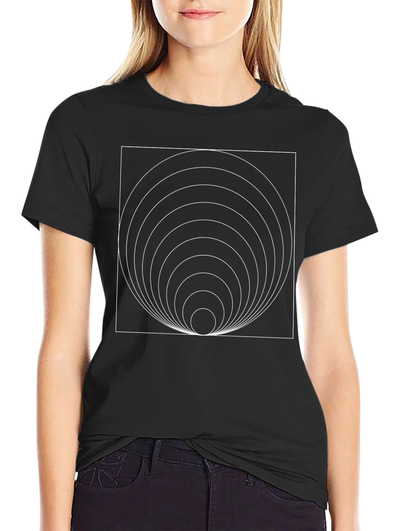 Geometric Circle T-Shirt - Modern Graphic Tee
