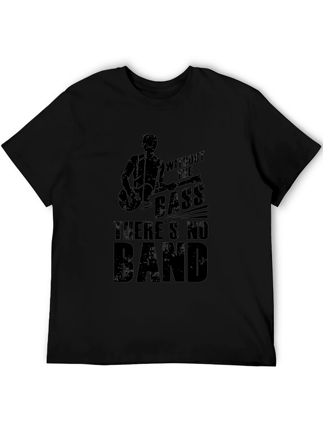 Without the Bass Mens Black Graphic T-Shirt