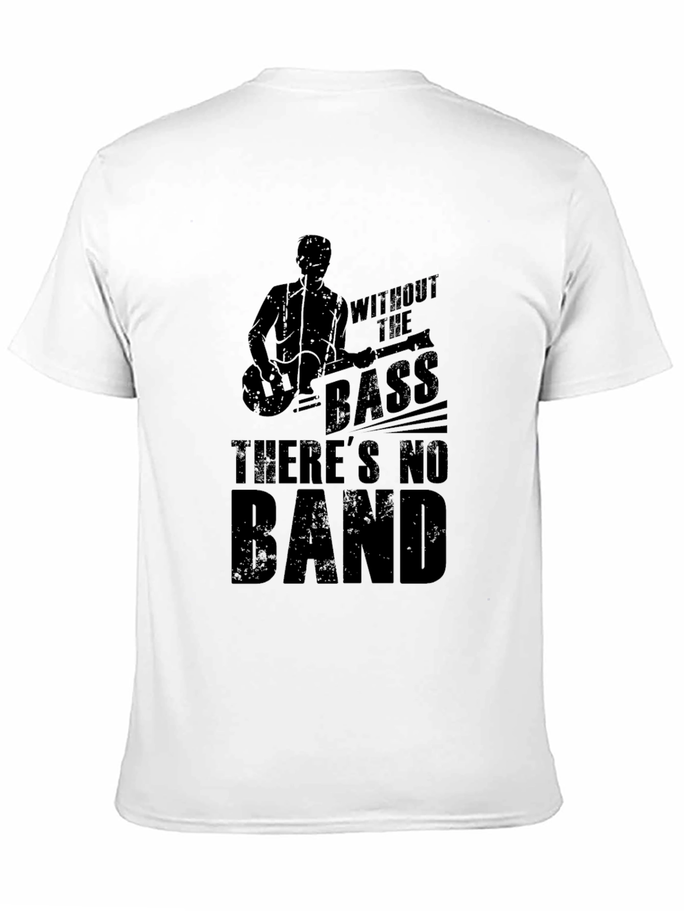 Without the Bass Mens Black Graphic T-Shirt