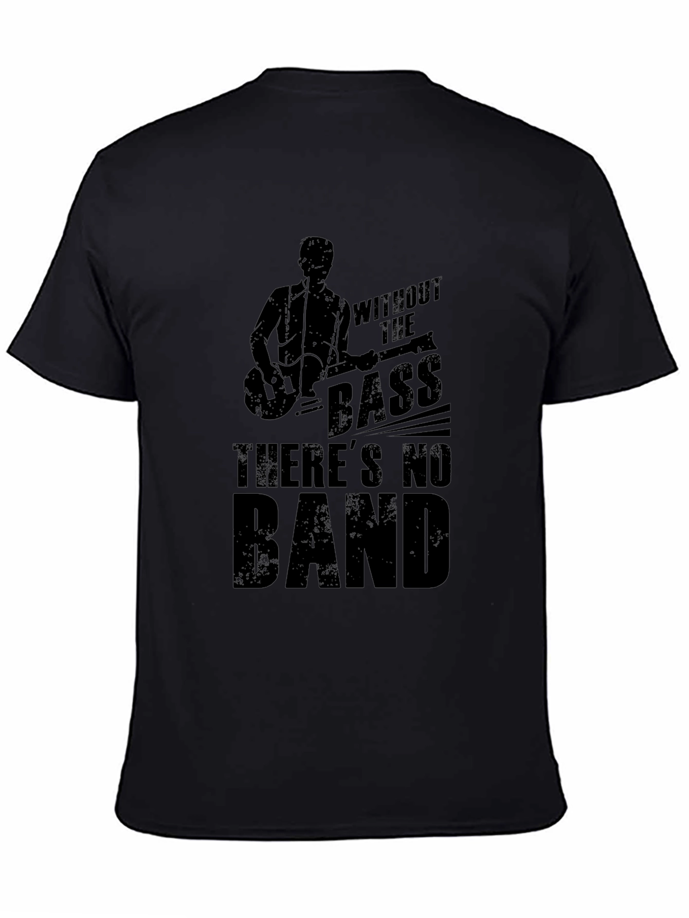 Without the Bass Mens Black Graphic T-Shirt