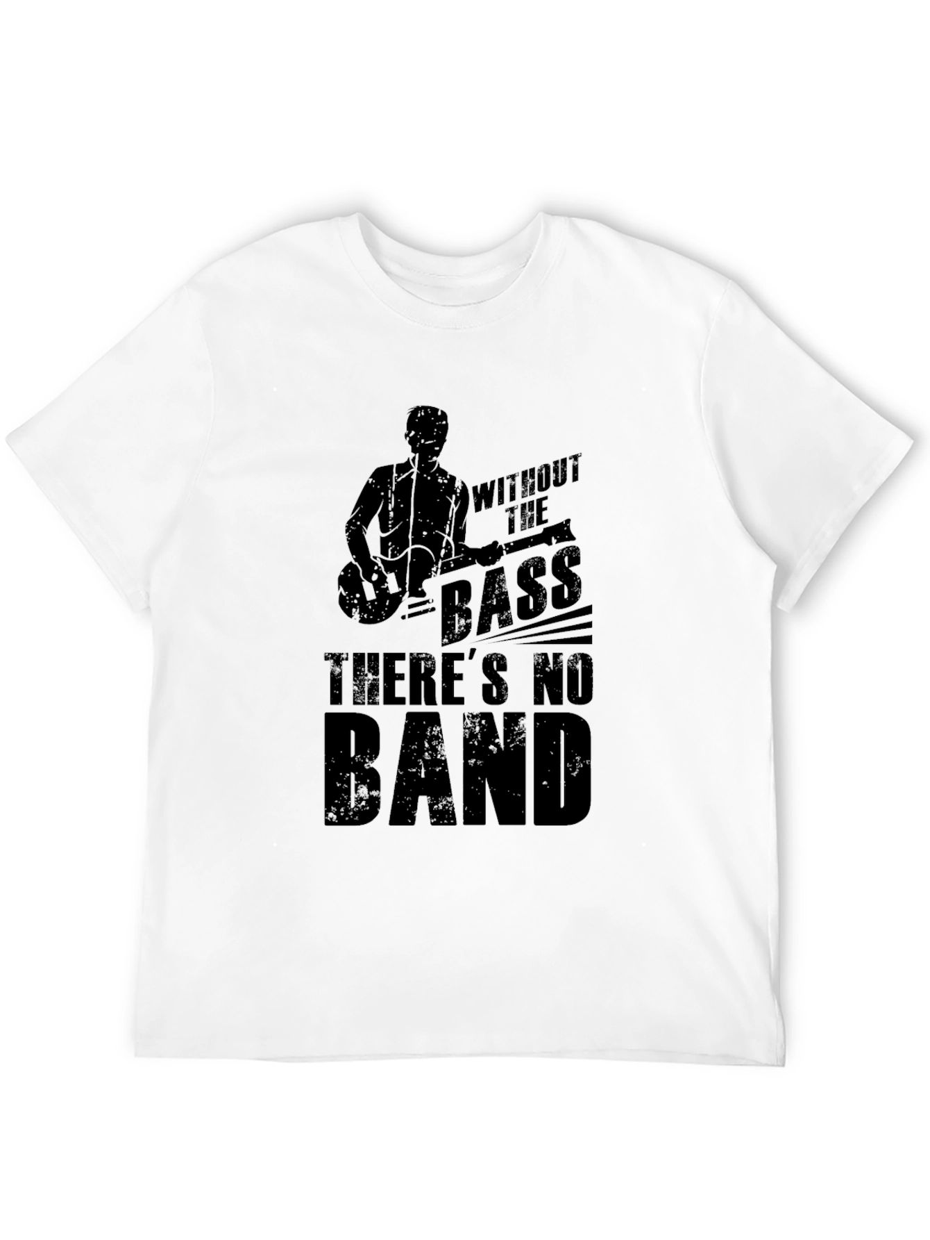 Without the Bass Mens Black Graphic T-Shirt