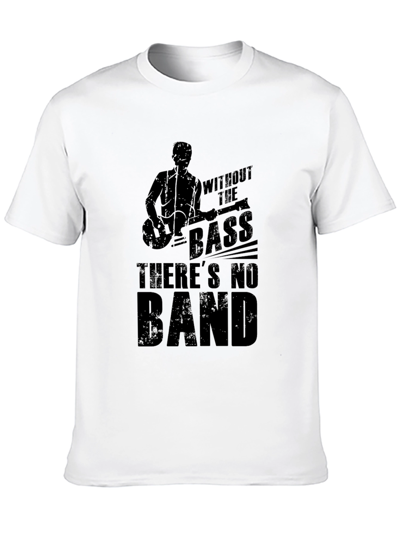 Without the Bass Mens Black Graphic T-Shirt