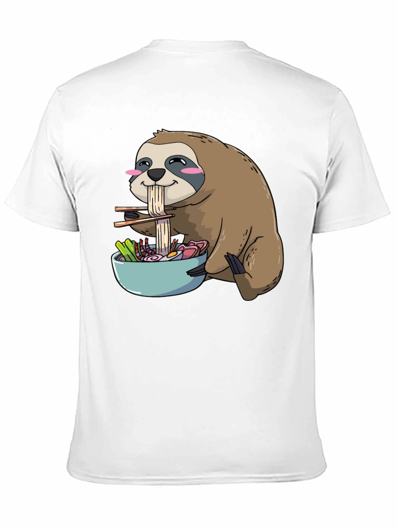 Sloth Ramen T-Shirt: Cute Kawaii Anime Design
