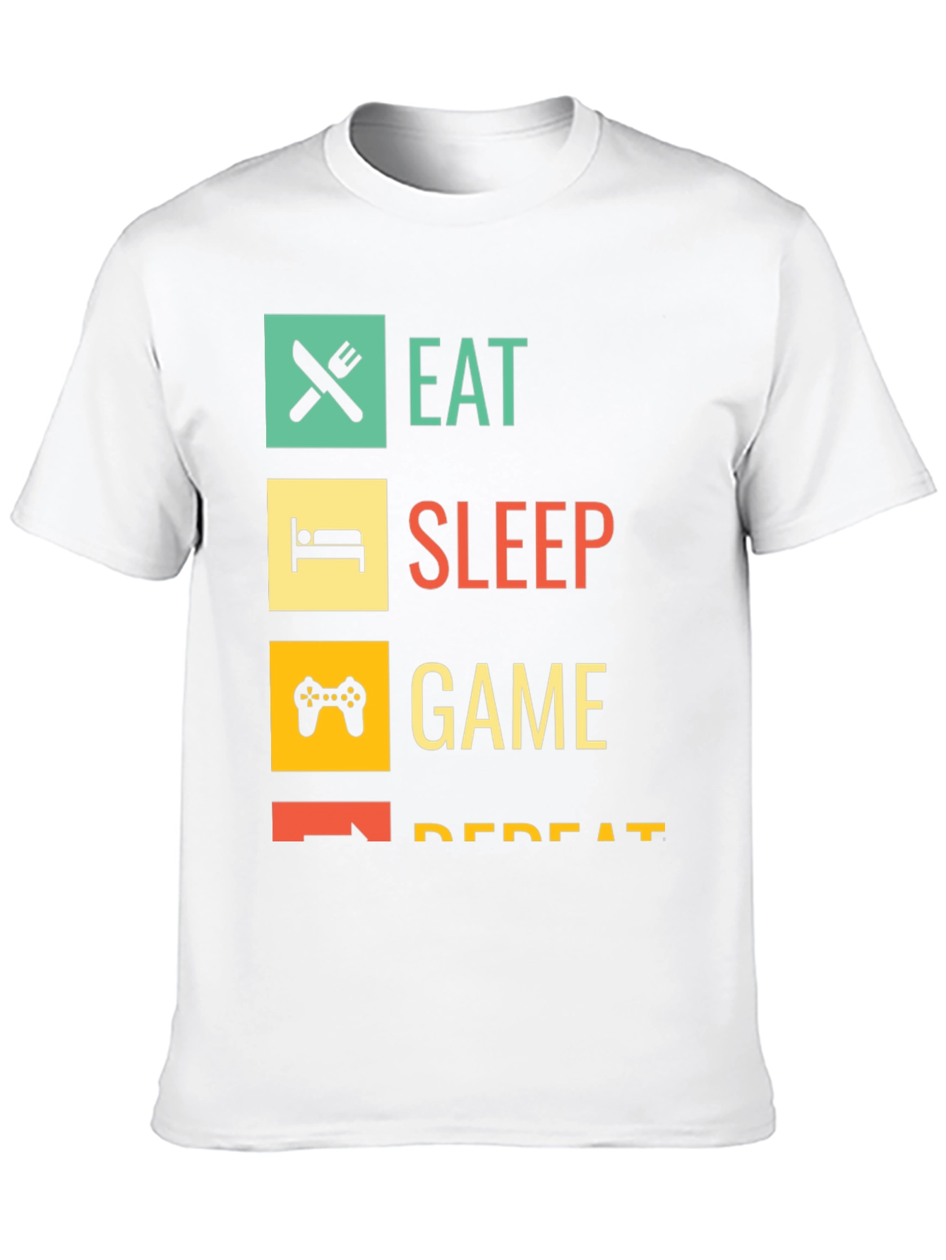 Eat Sleep Game Repeat Gamer T-Shirt