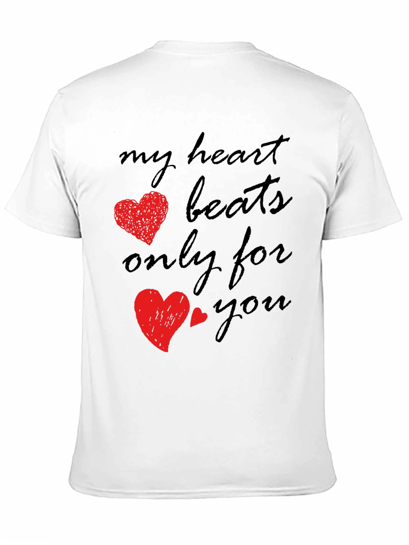 Romantic Heart Beats T-Shirt - Valentines Day Gift