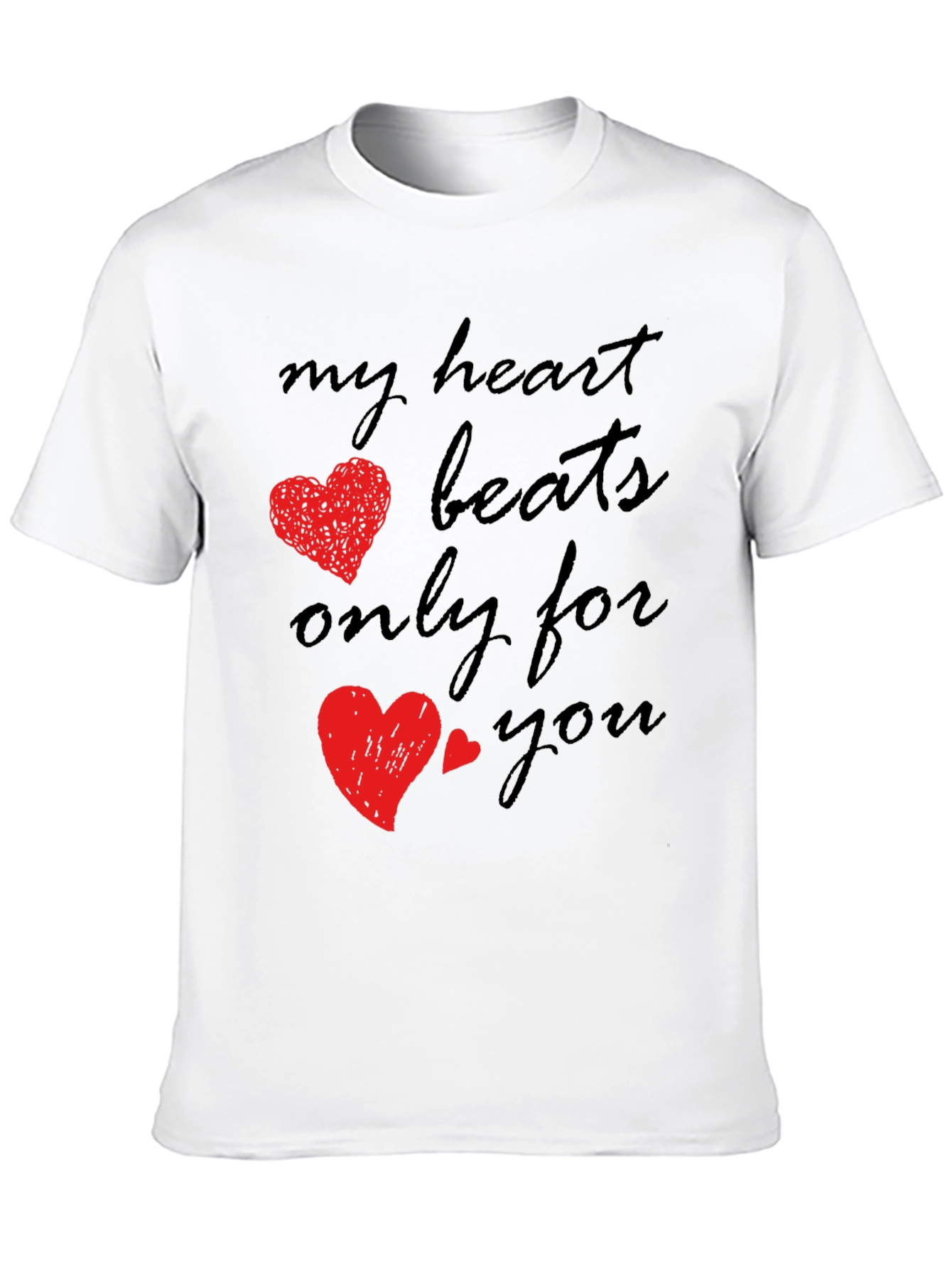 Romantic Heart Beats T-Shirt - Valentines Day Gift