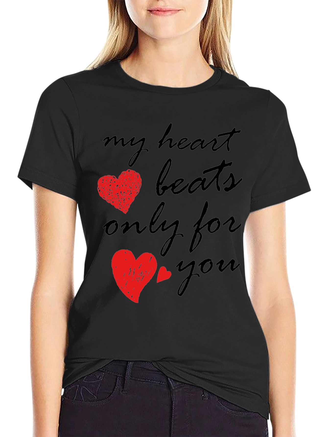 Romantic Heart Beats T-Shirt - Valentines Day Gift