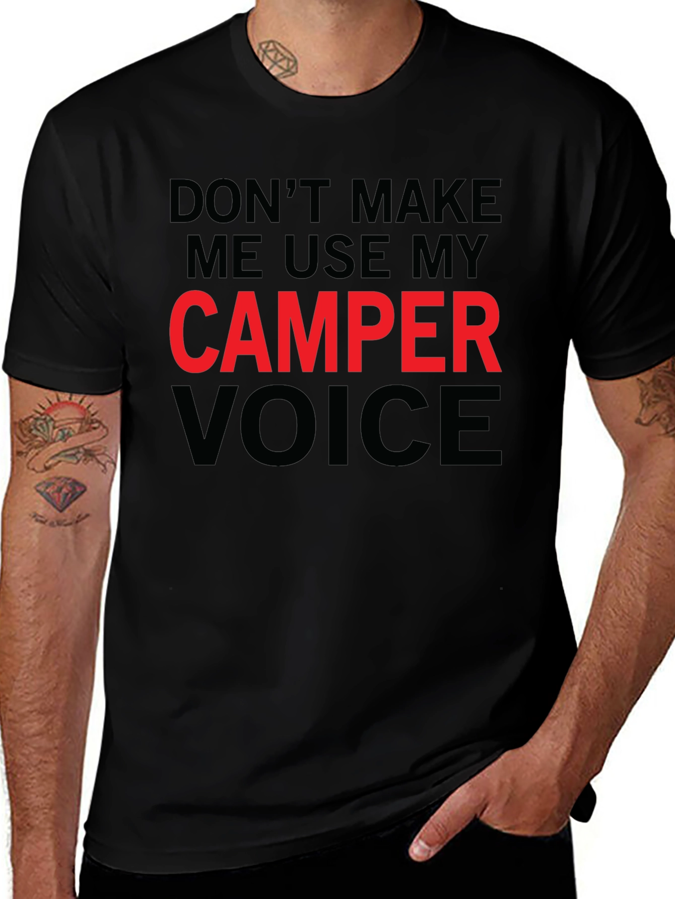 Camper Voice T-Shirt - Funny Camping Tee