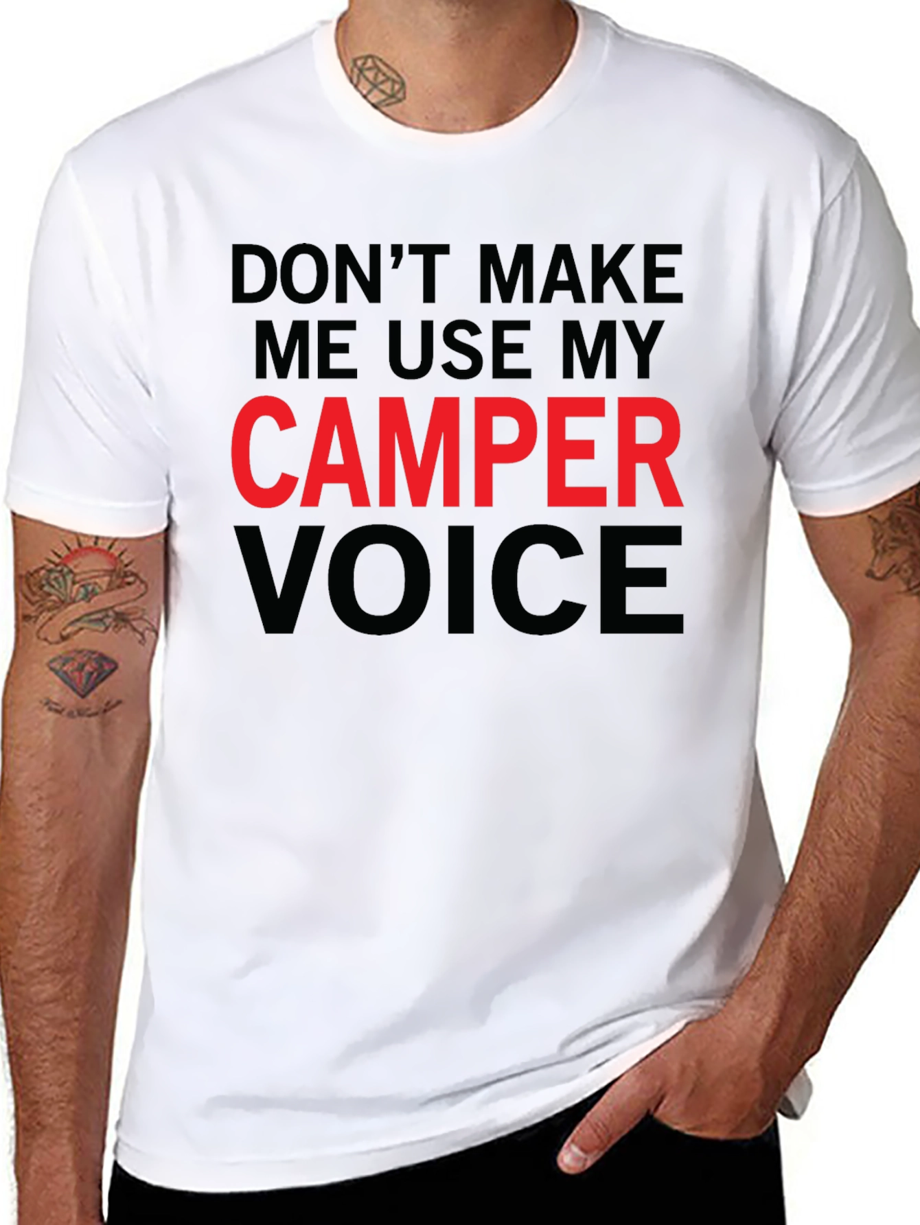 Camper Voice T-Shirt - Funny Camping Tee