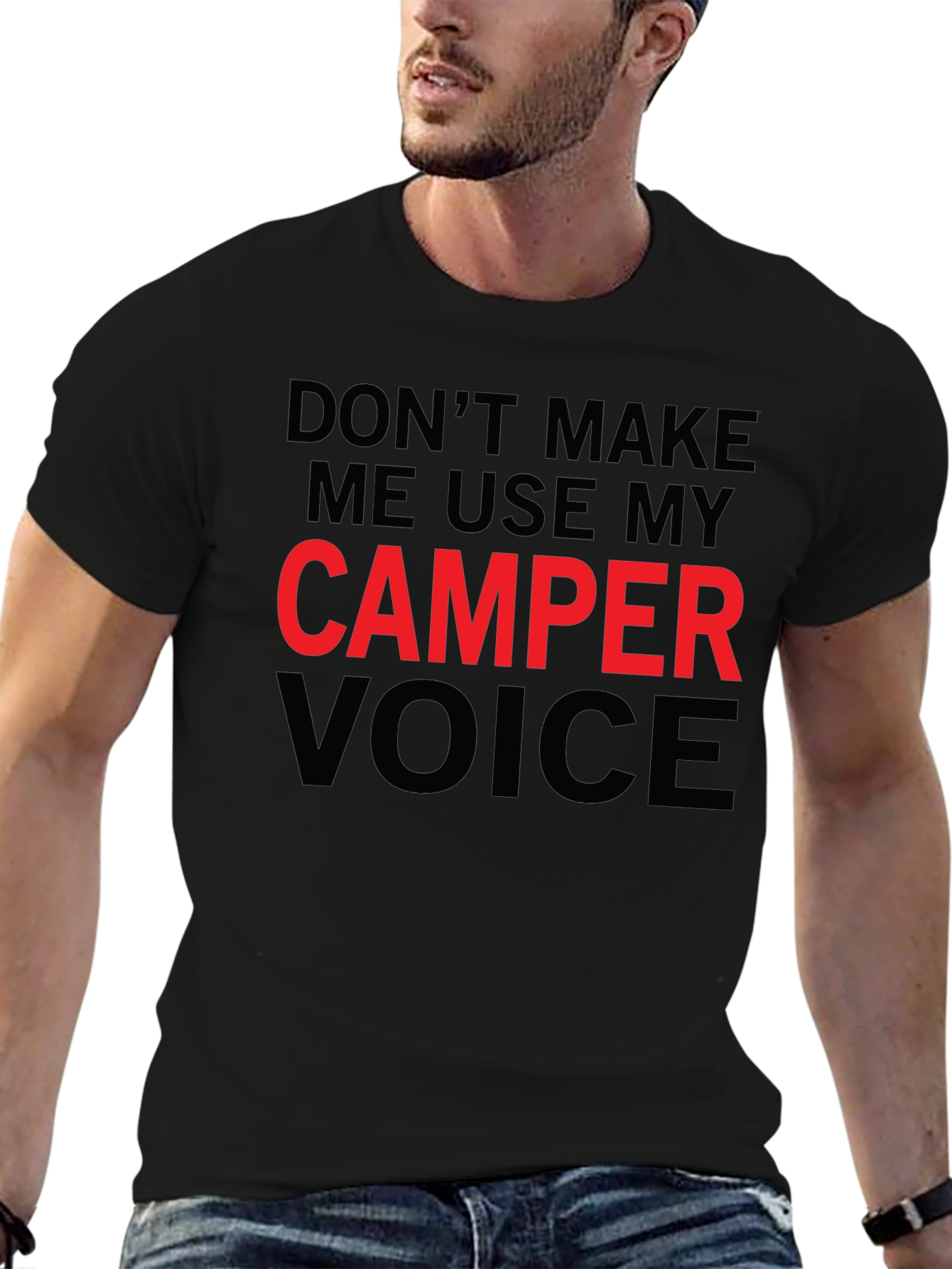 Camper Voice T-Shirt - Funny Camping Tee
