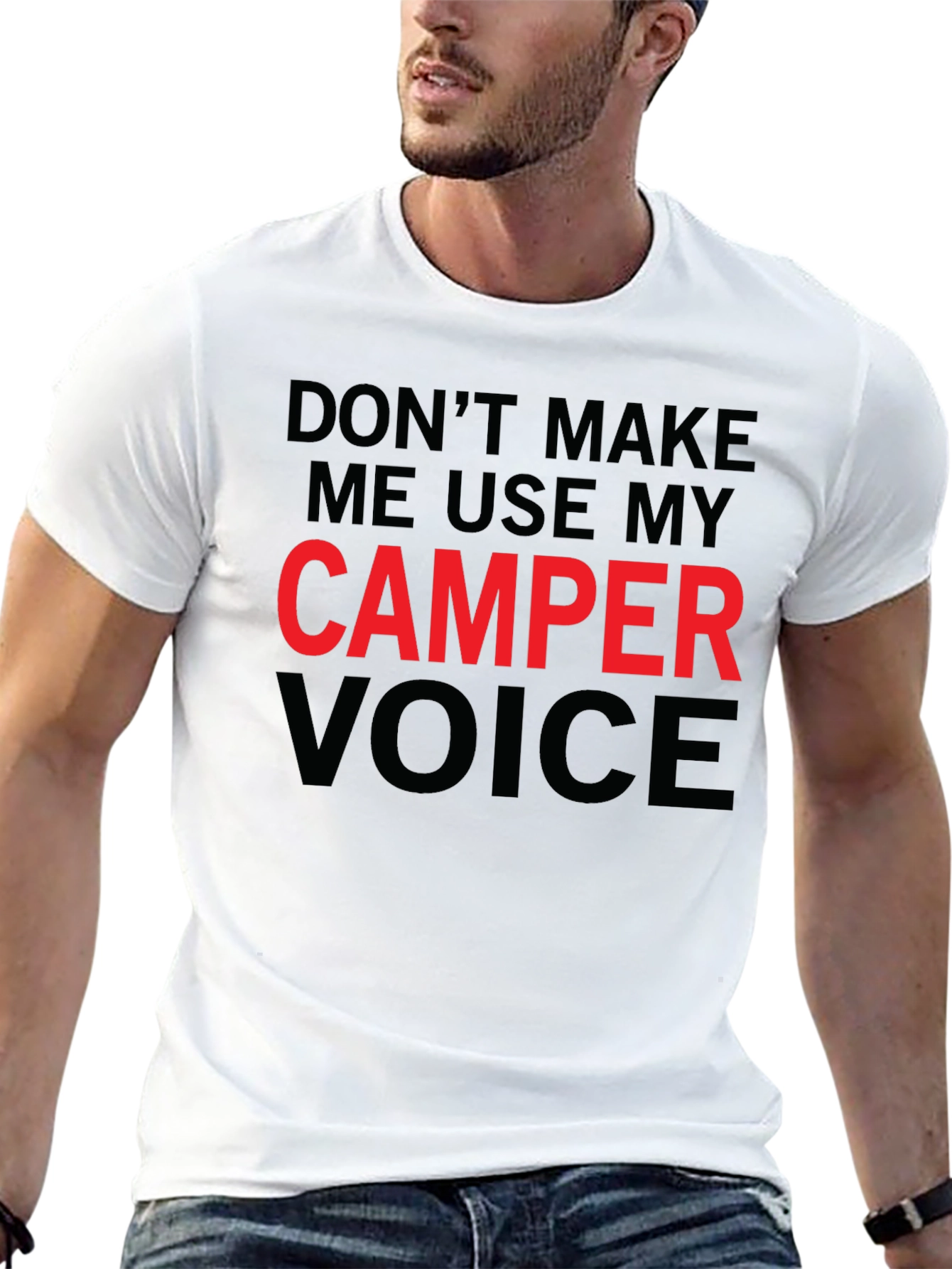 Camper Voice T-Shirt - Funny Camping Tee