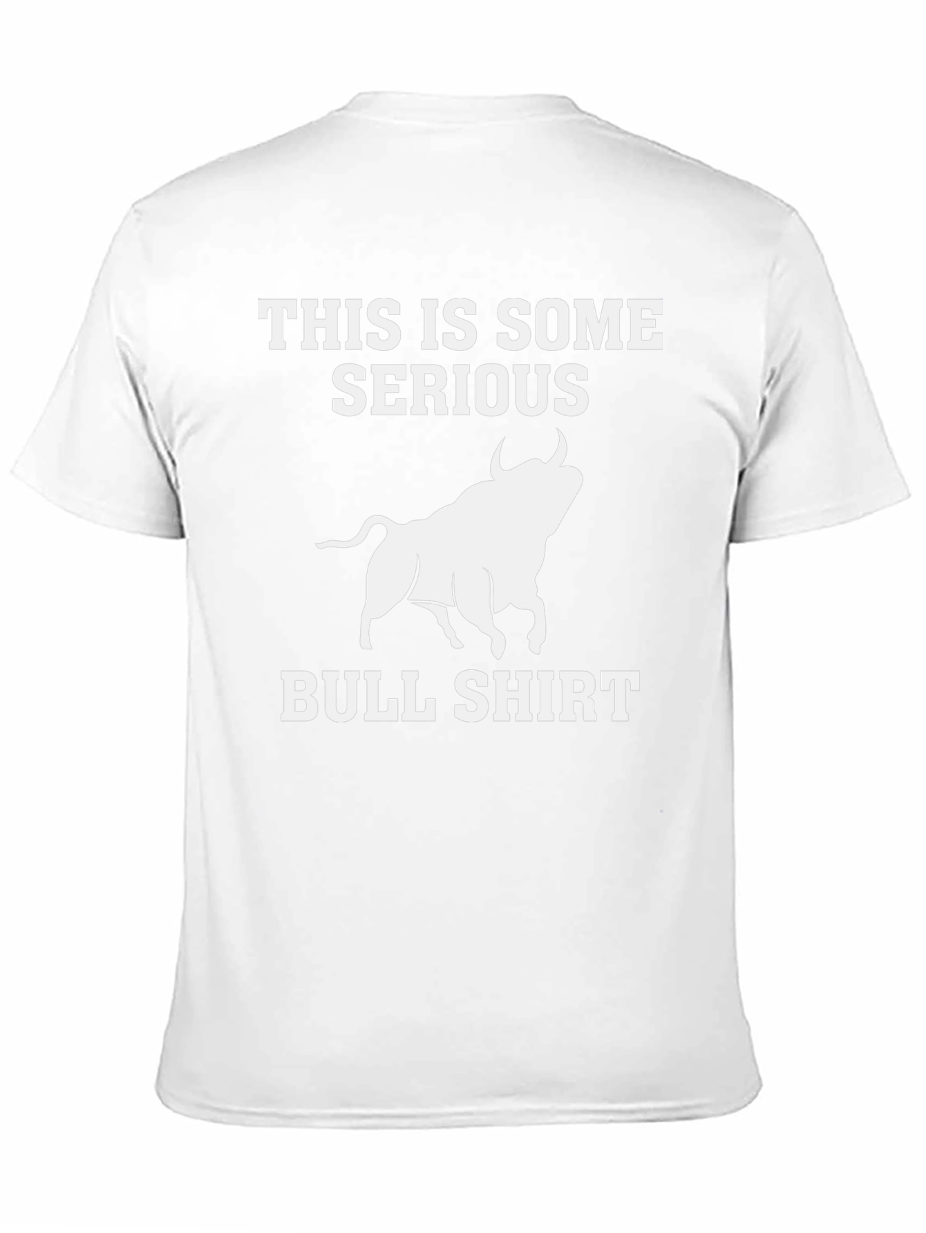 Serious Bull T-Shirt - Black Graphic Tee