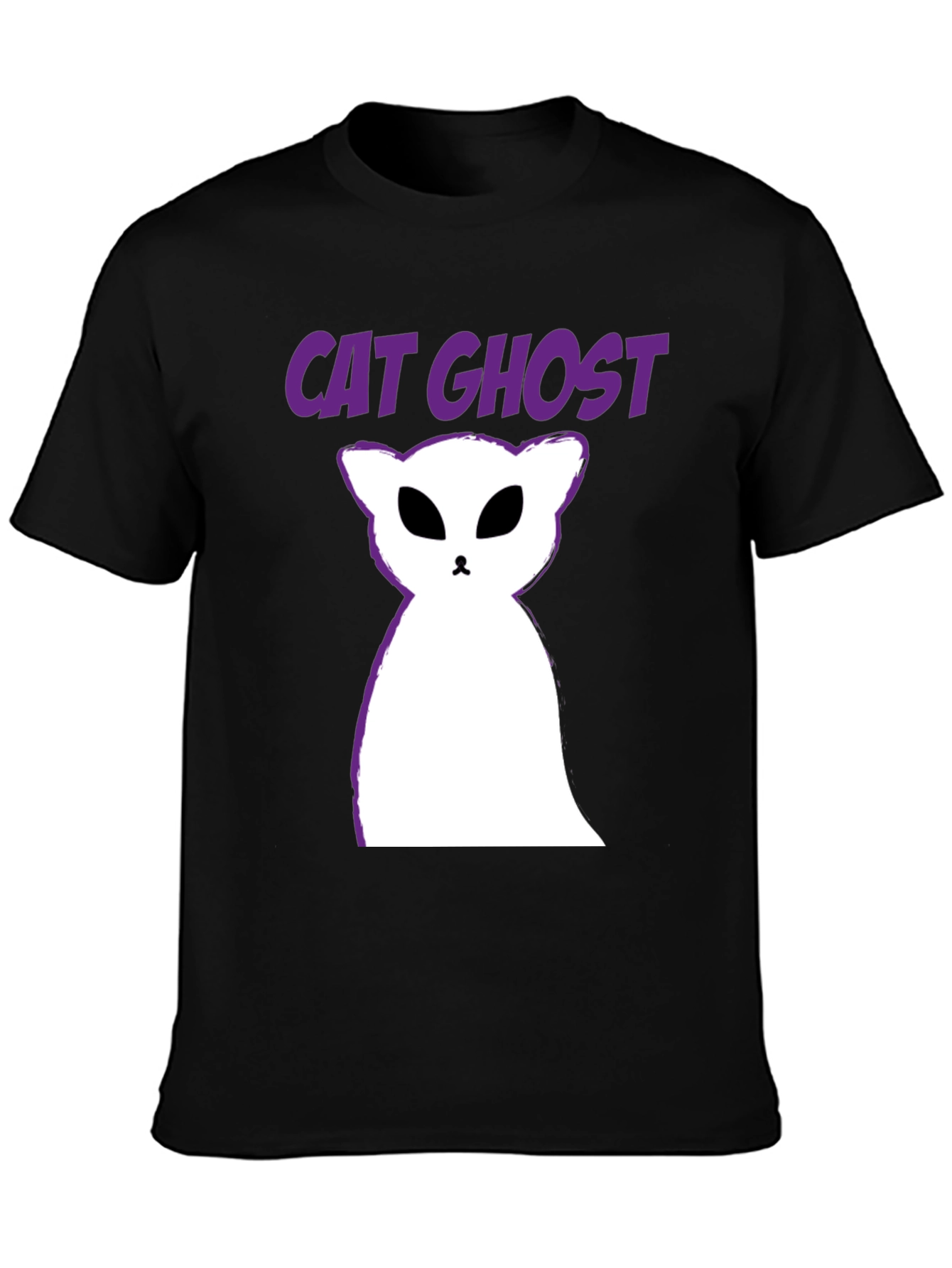 Cat Ghost T-Shirt - Halloween Spooky Tee