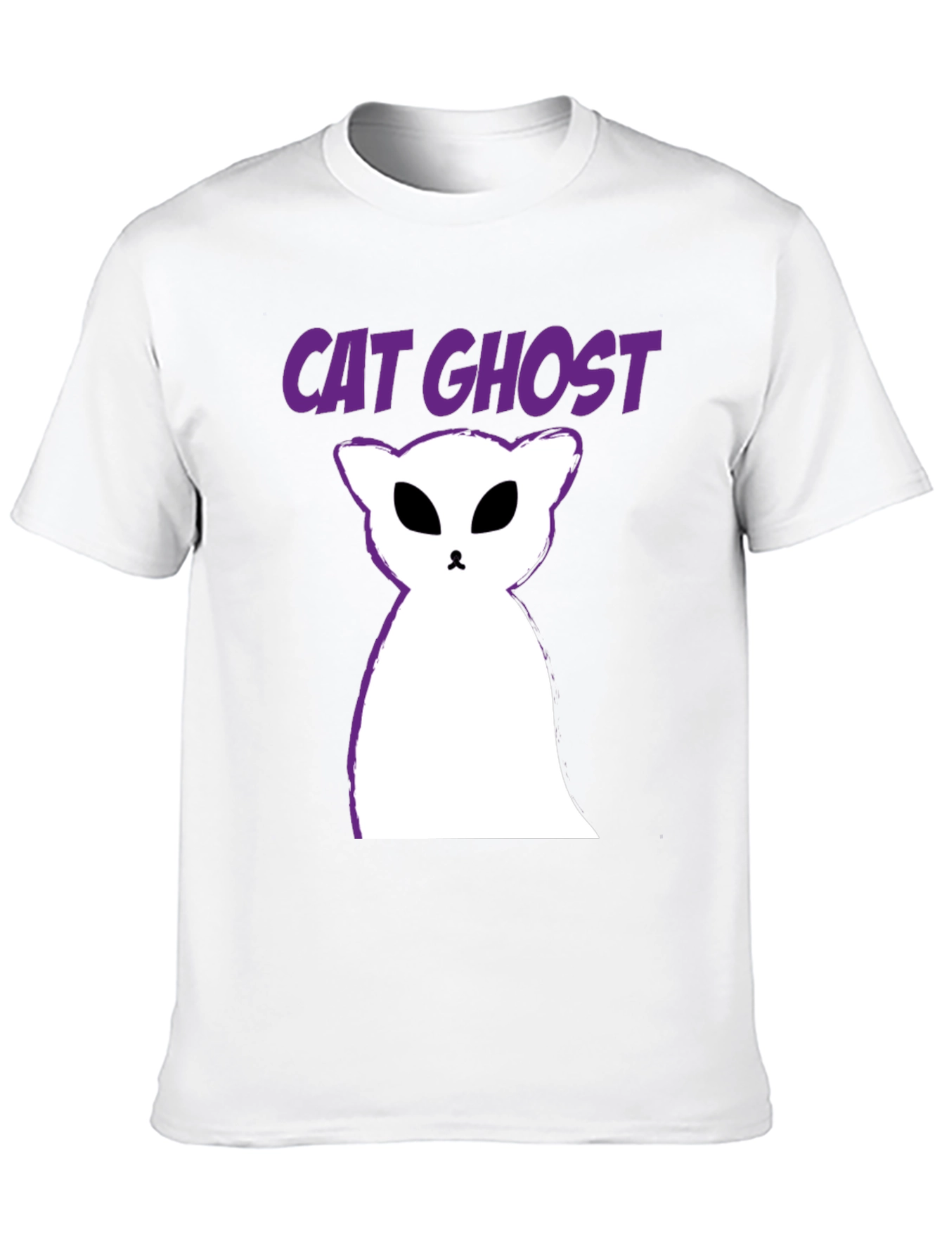 Cat Ghost T-Shirt - Halloween Spooky Tee