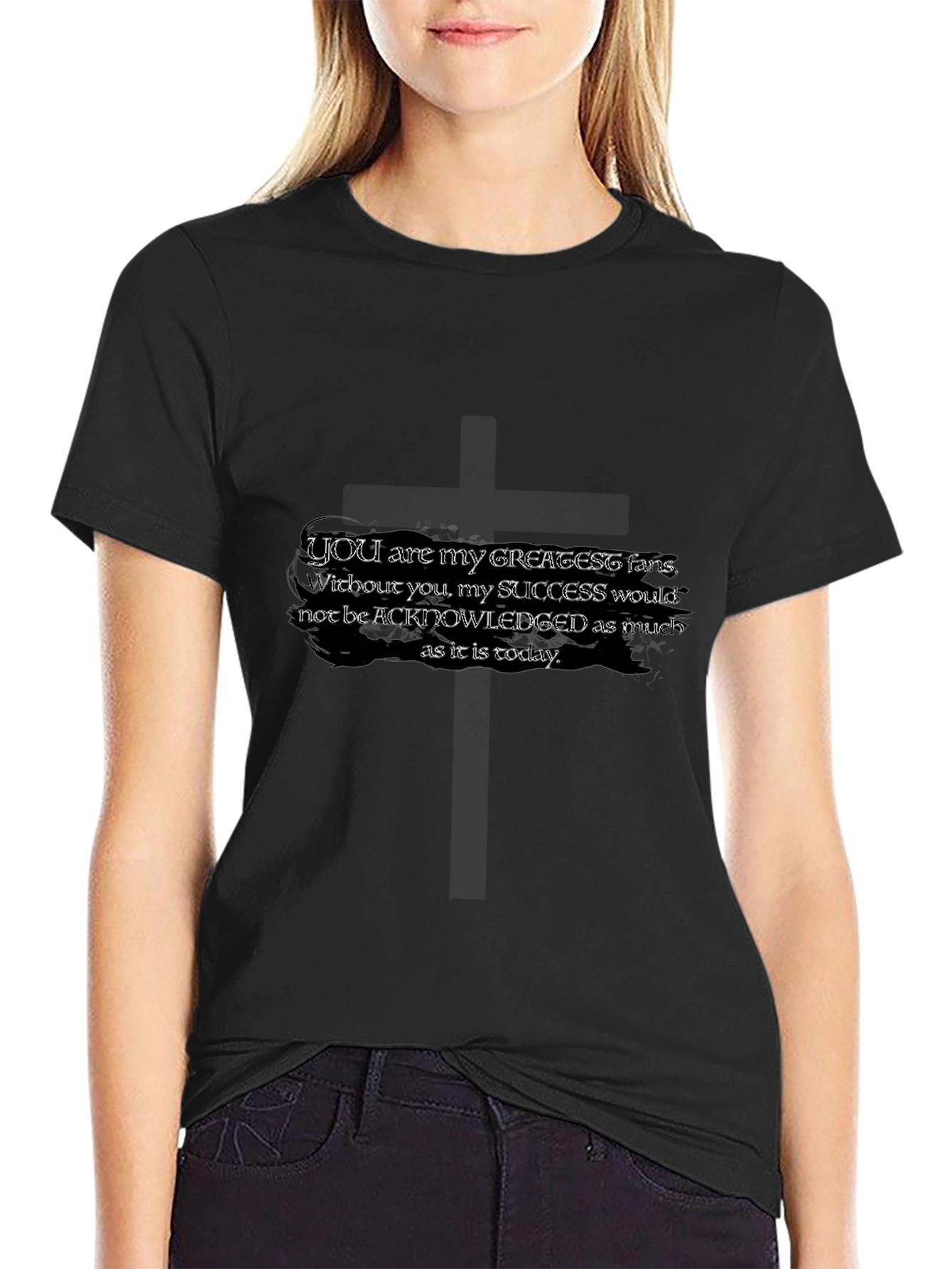 Greatest Fans Graphic Tee - Black