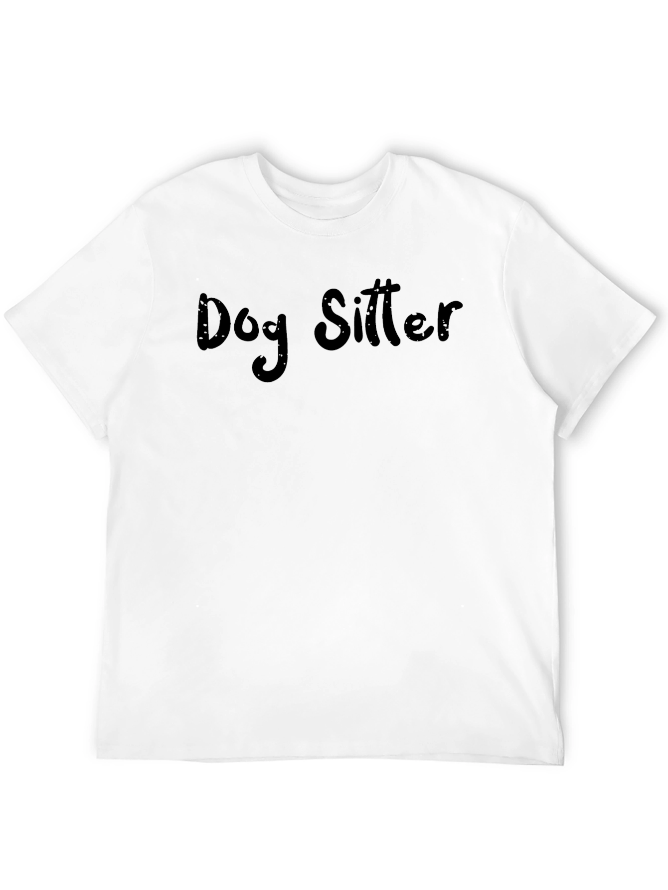 Dog Sitter Black T-Shirt - Comfortable & Casual