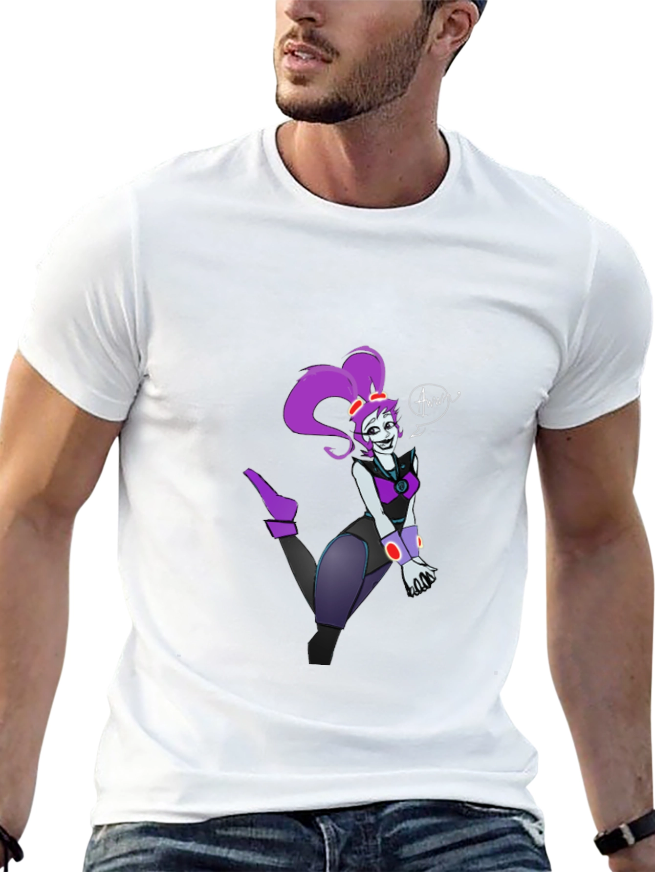 Cartoon Character Graphic T-Shirt