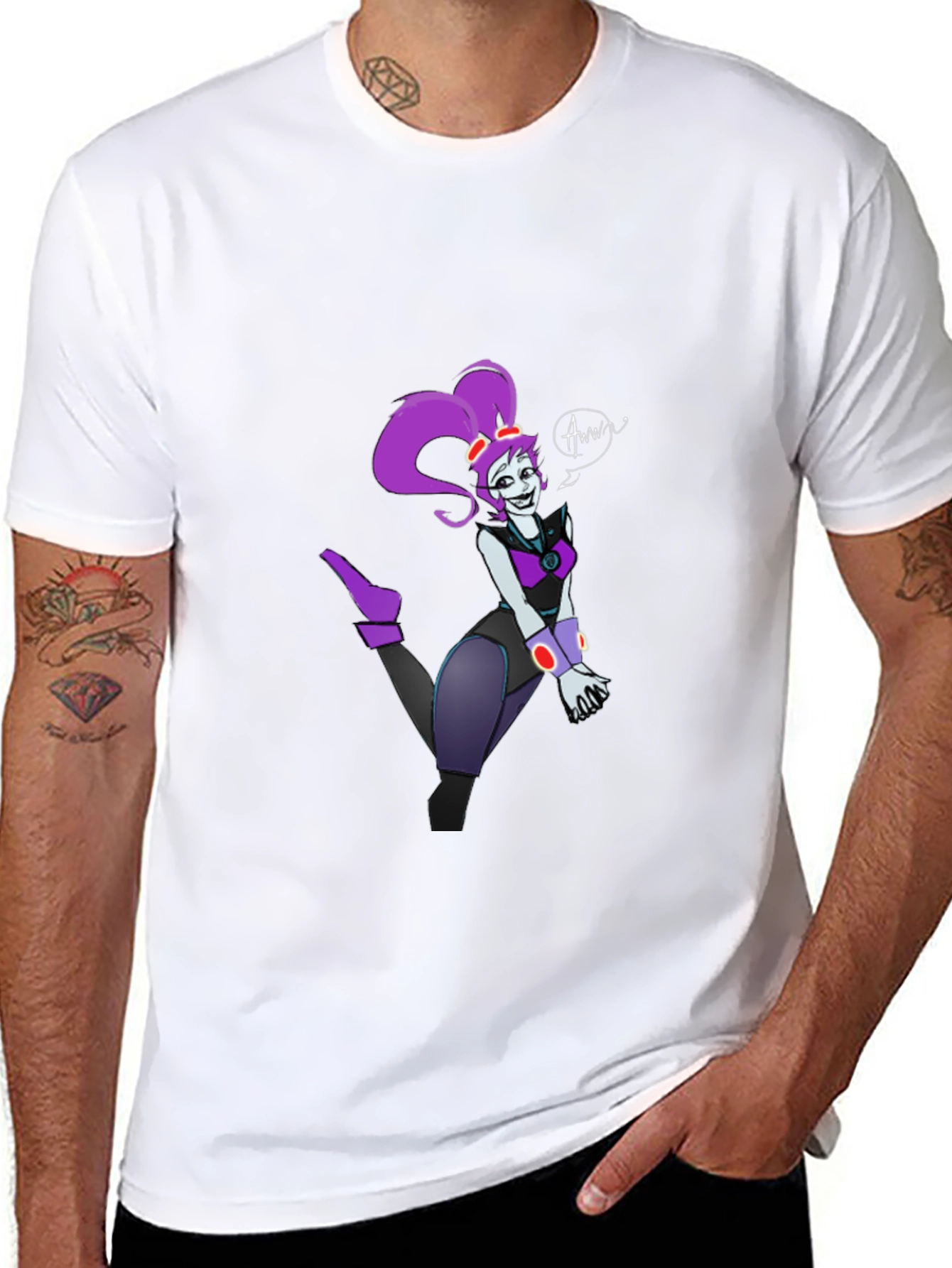 Cartoon Character Graphic T-Shirt