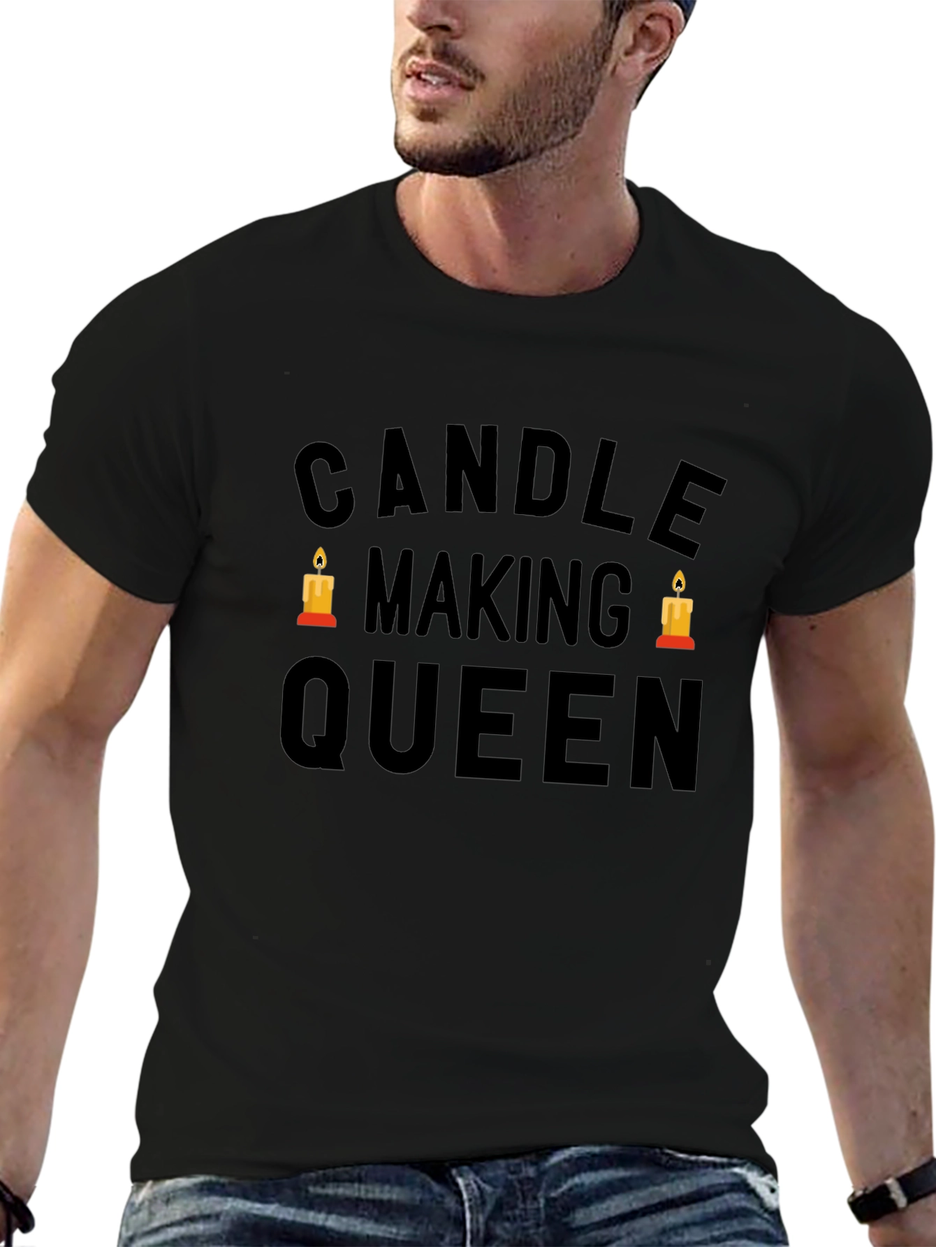 Candle Making Queen Black T-Shirt