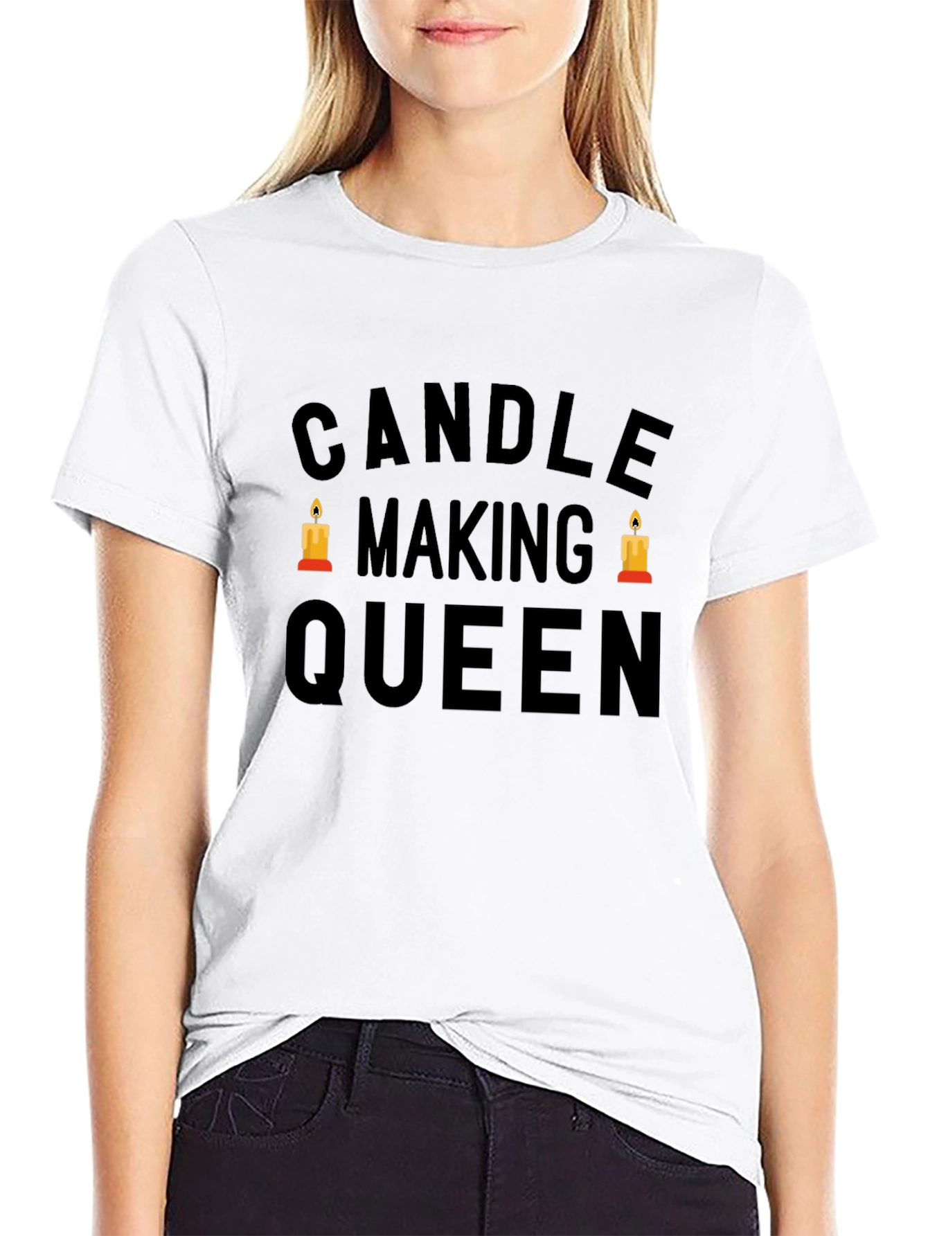 Candle Making Queen Black T-Shirt