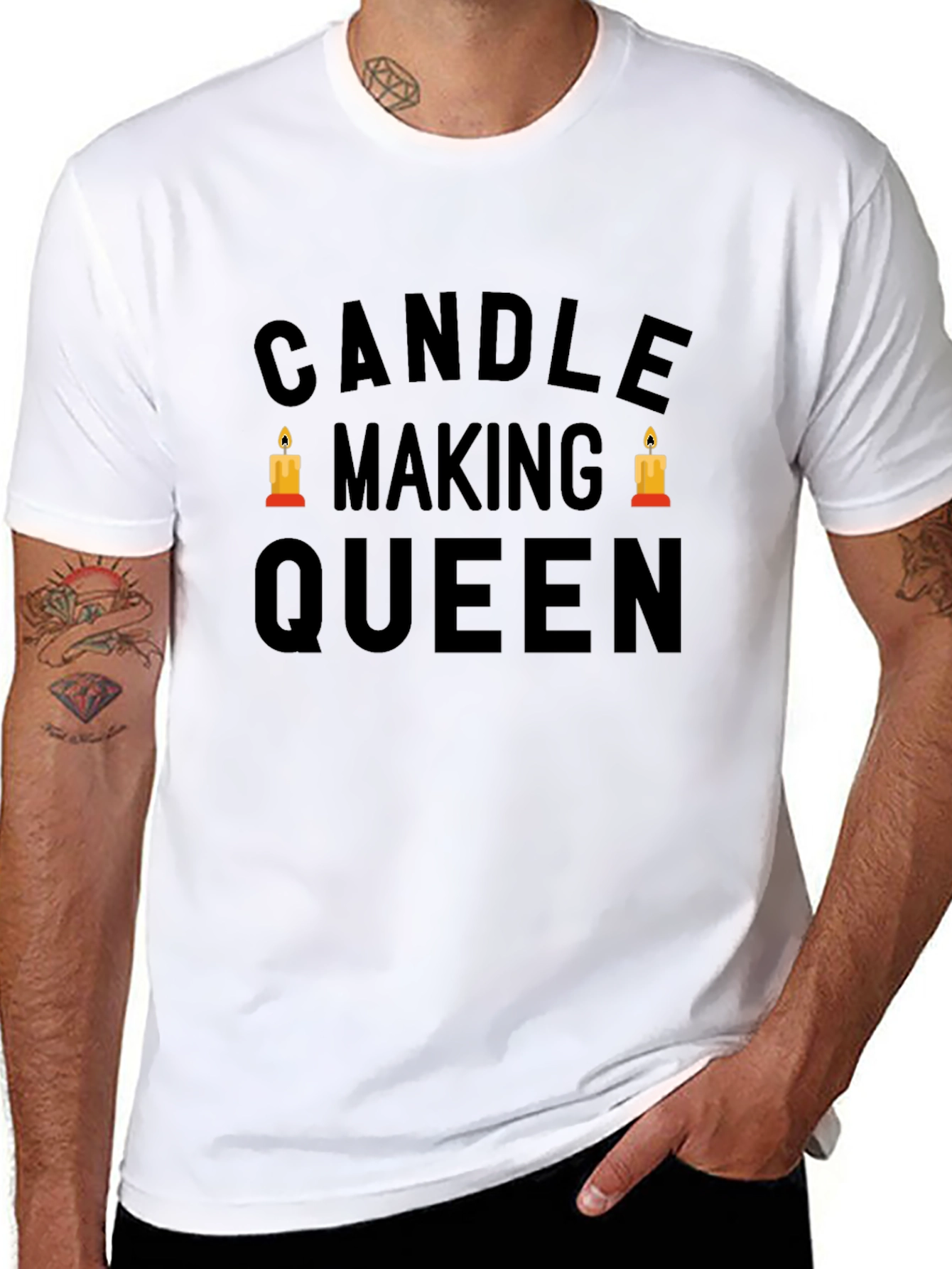 Candle Making Queen Black T-Shirt