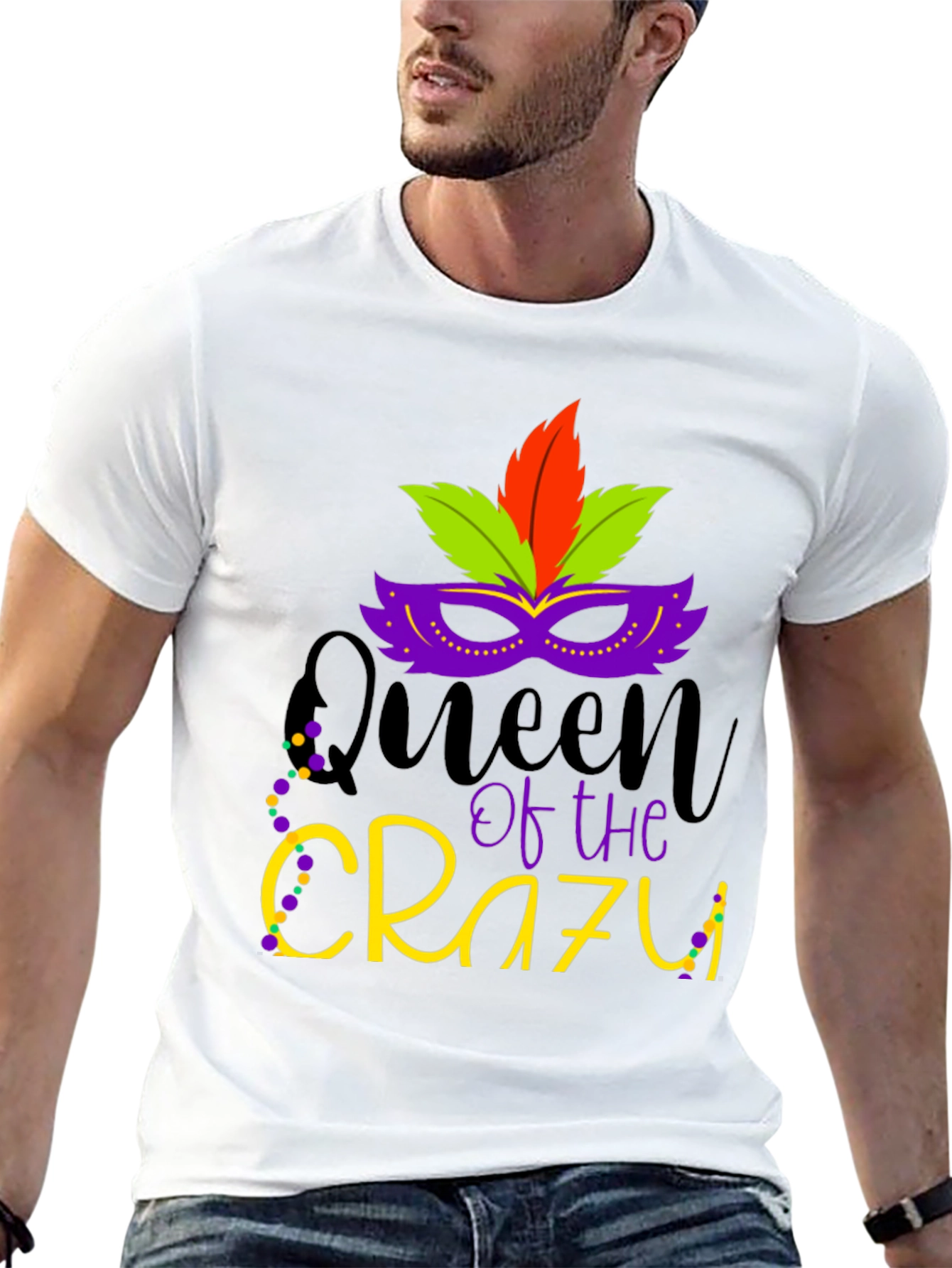 Queen of the Crazy Mardi Gras T-Shirt